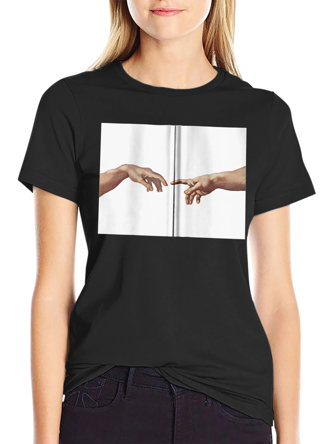 Creation of Adam Graphic T-Shirt - Classic Art Tee