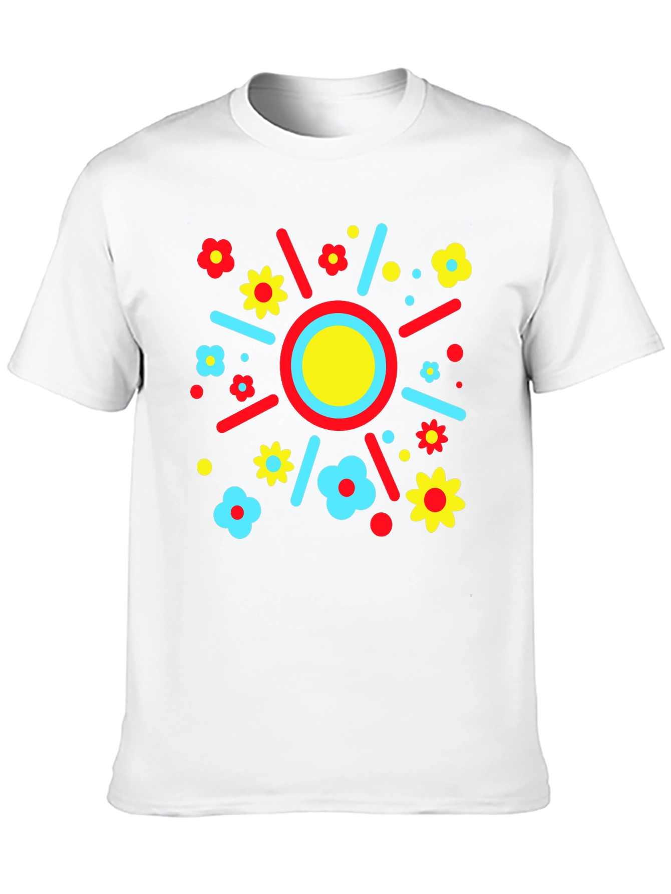 Funky Floral Sunburst T-Shirt