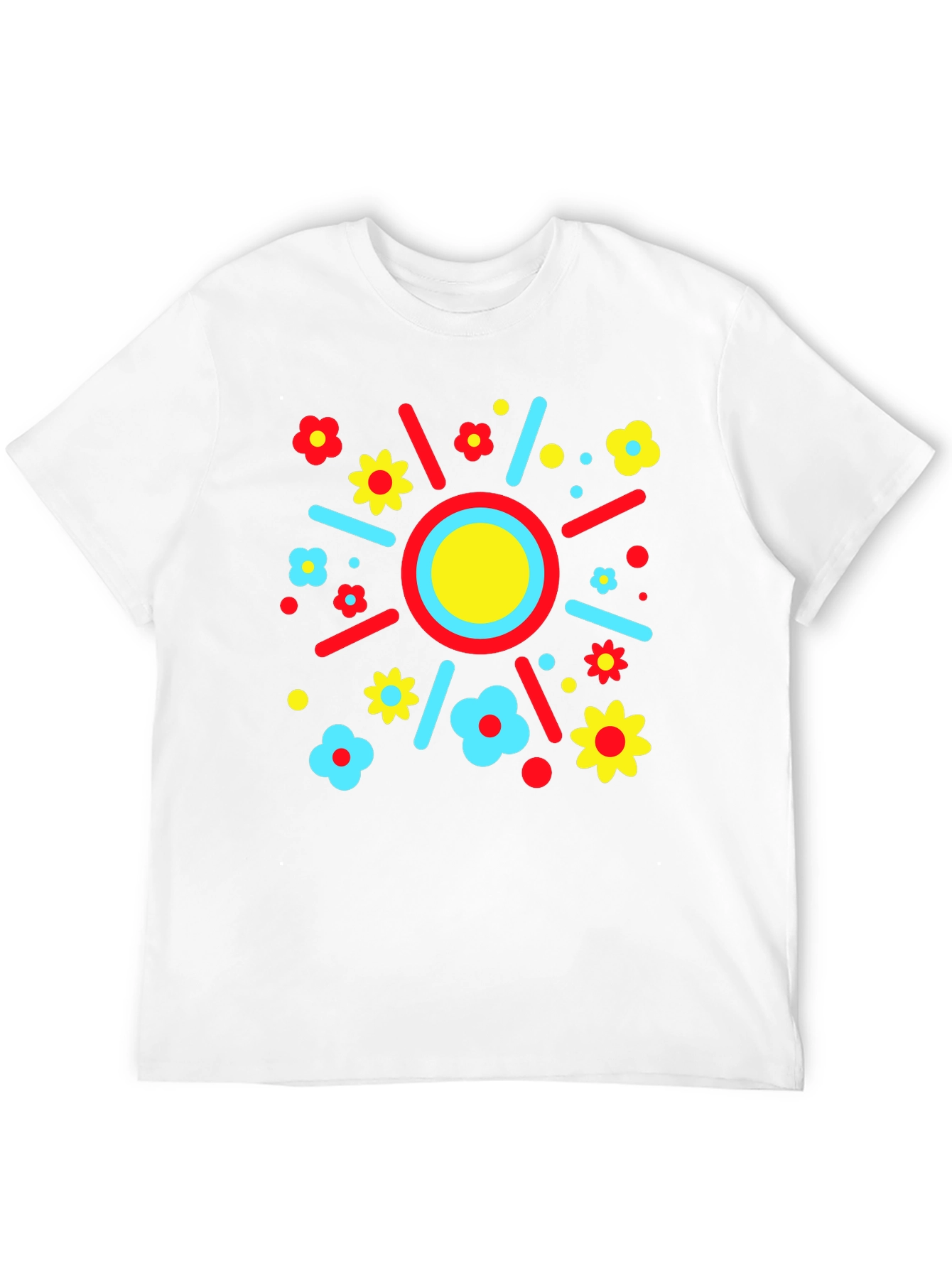 Funky Floral Sunburst T-Shirt