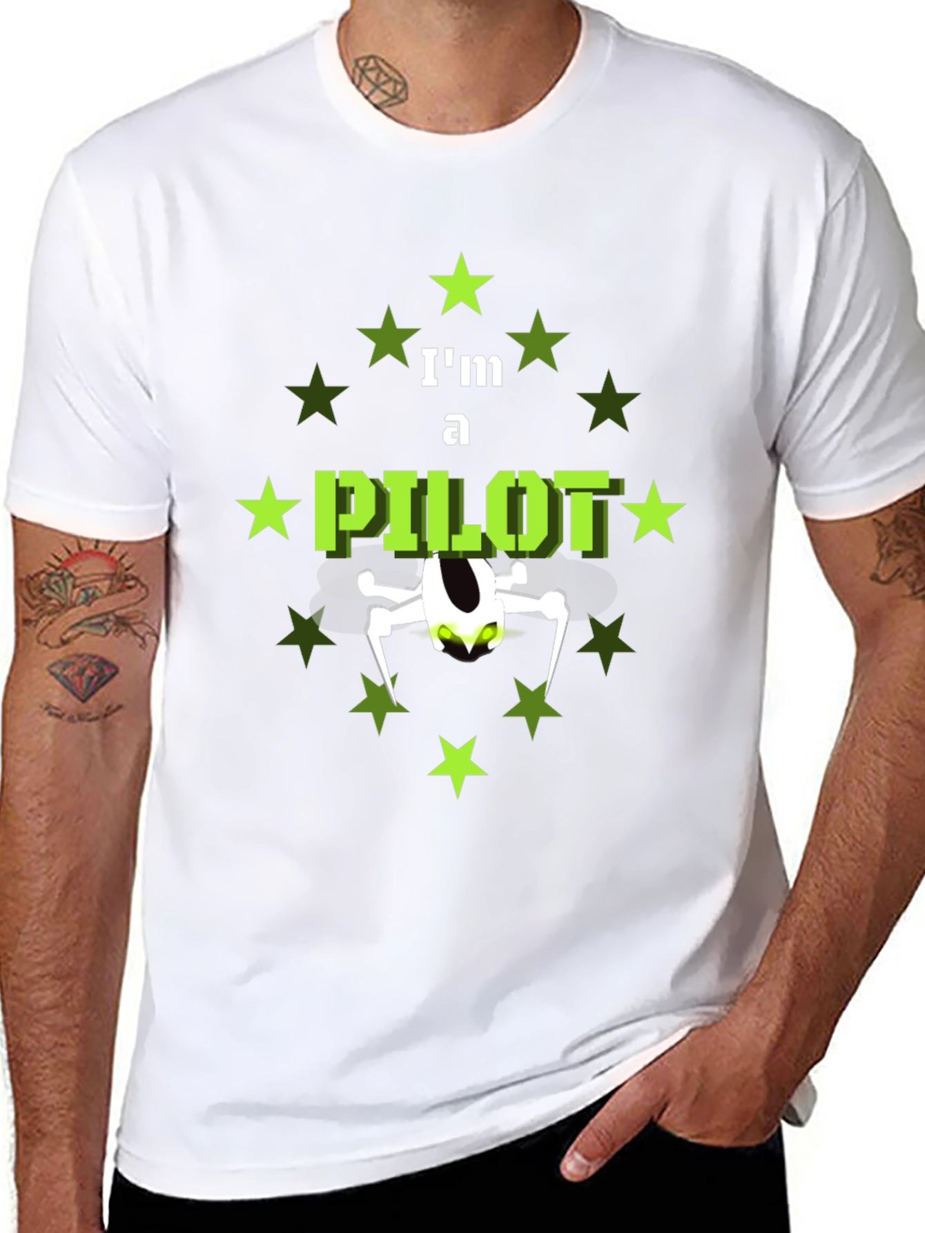 Im a Pilot T-Shirt with Drone Design