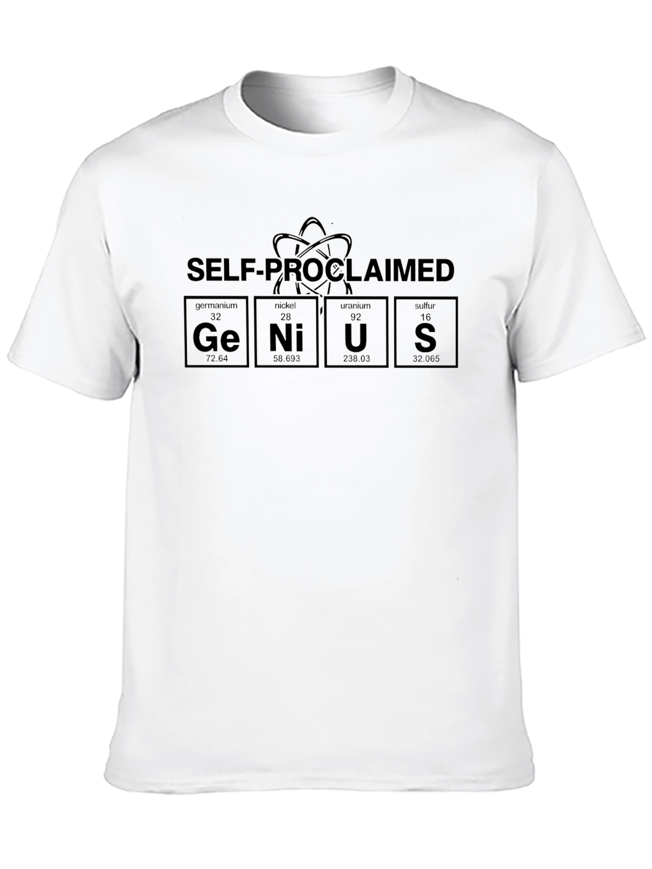Self-Proclaimed Genius T-Shirt - Periodic Table Elements