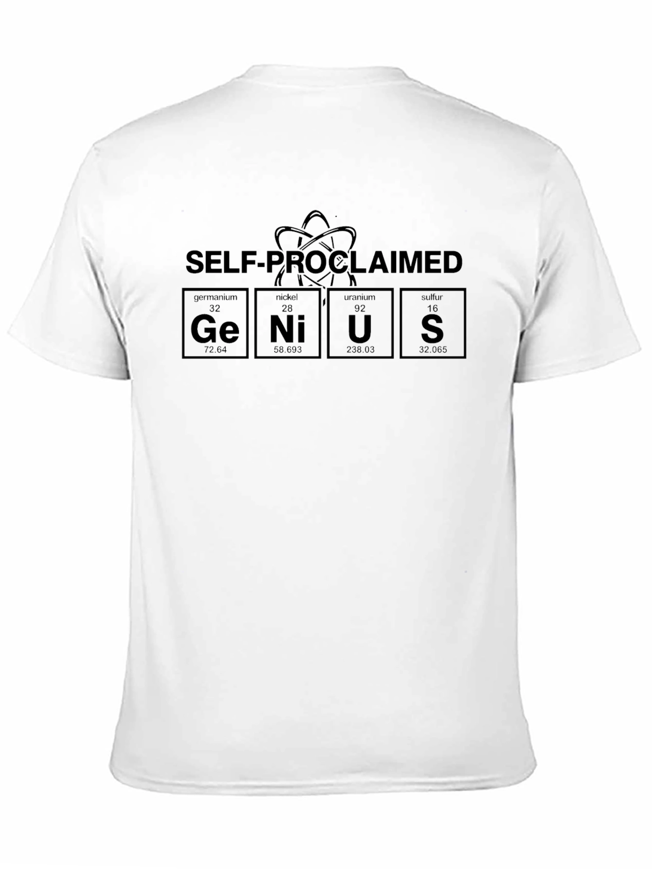 Self-Proclaimed Genius T-Shirt - Periodic Table Elements