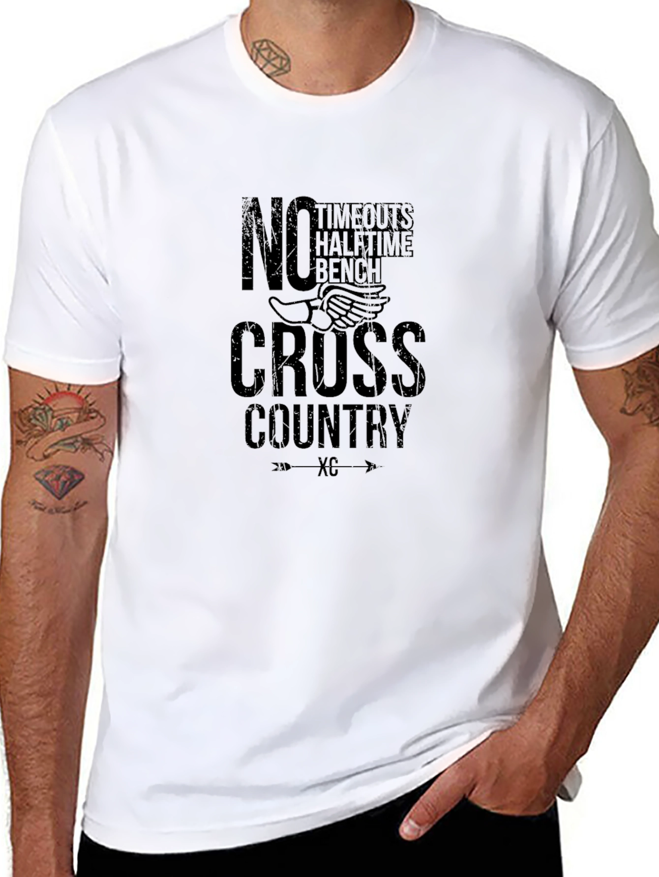 No Timeouts Cross Country Graphic T-Shirt