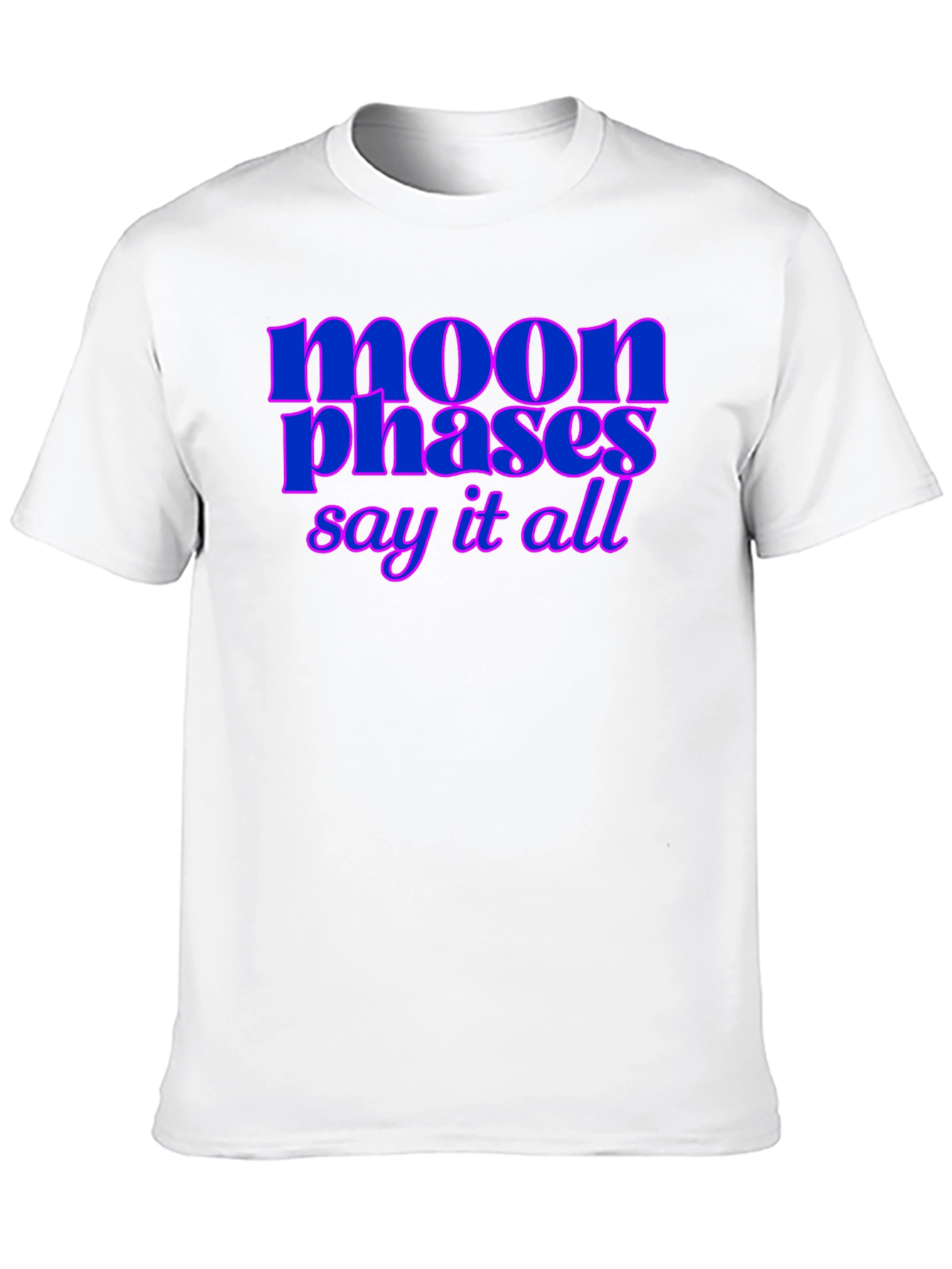 Moon Phases Graphic Tee - Stylish Black T-Shirt