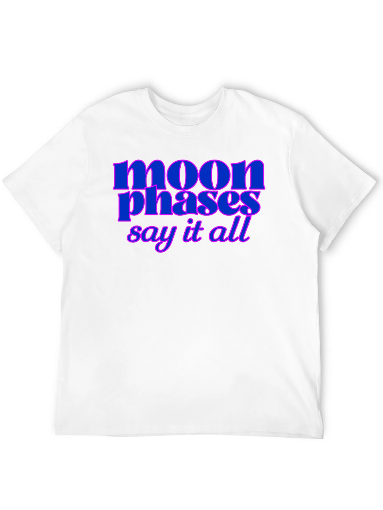 Moon Phases Graphic Tee - Stylish Black T-Shirt