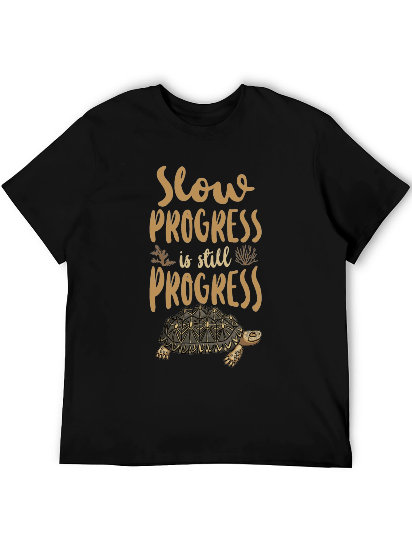 Slow Progress Turtle Graphic Tee - Comfort Fit