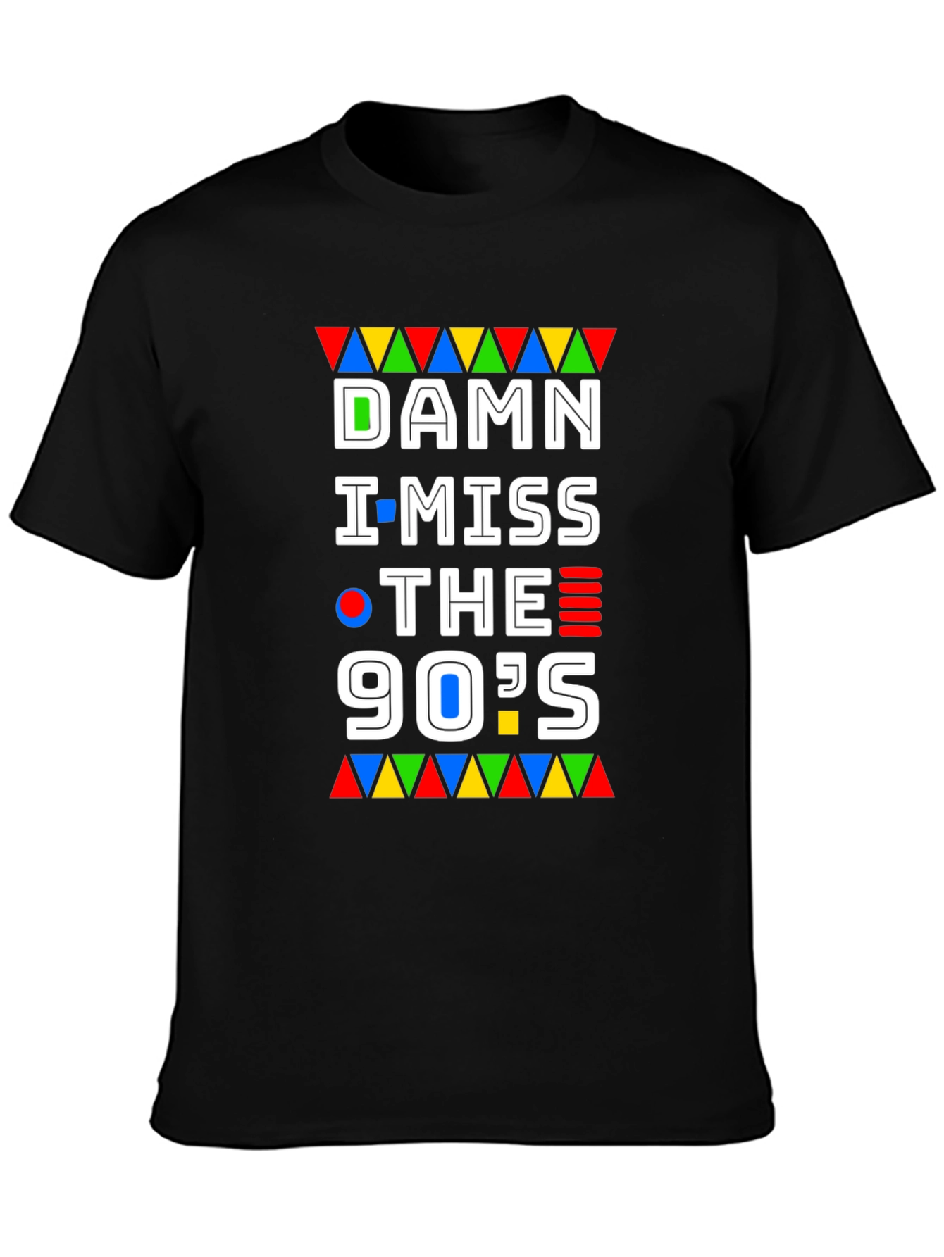 Damn I Miss The 90s Black Graphic T-Shirt