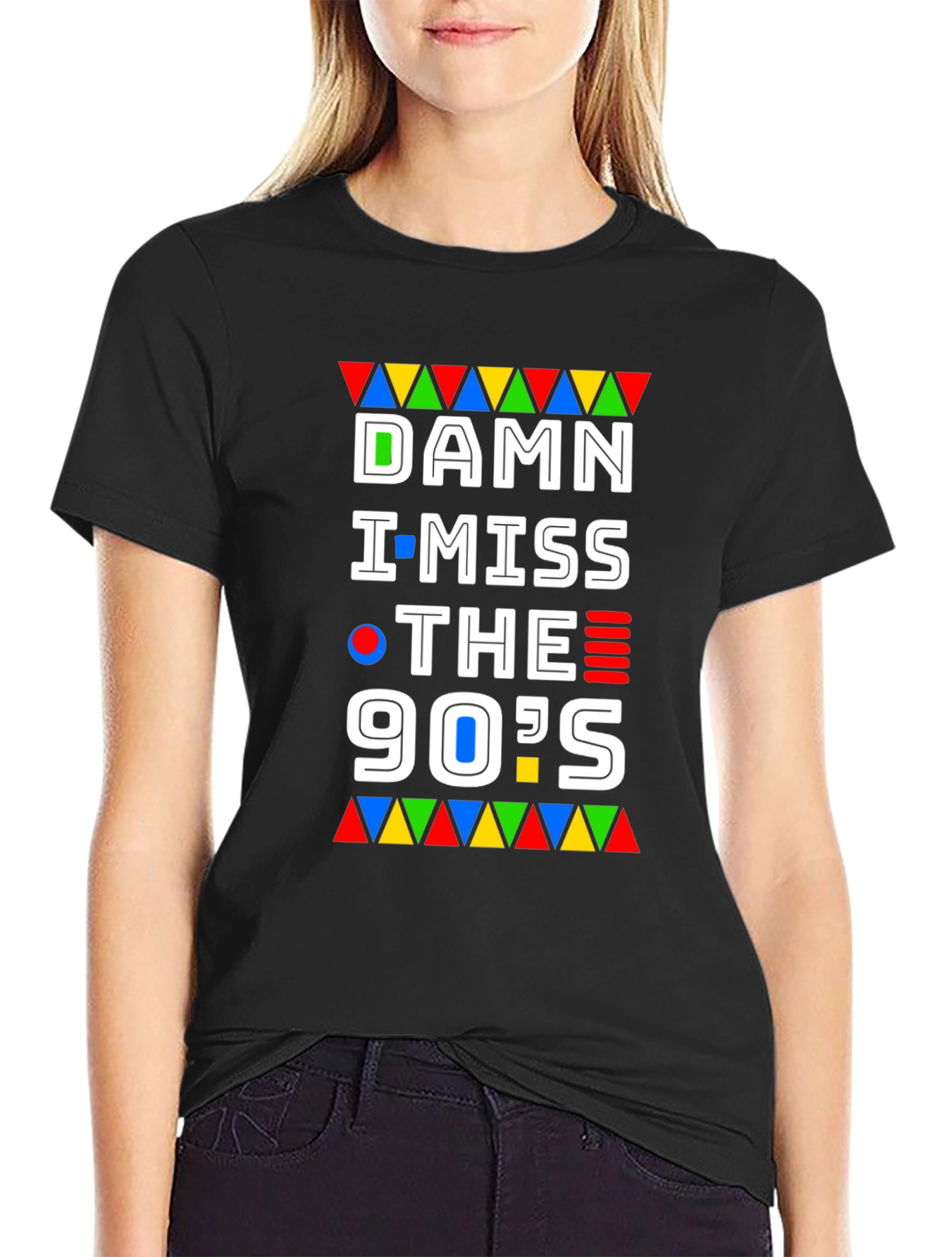 Damn I Miss The 90s Black Graphic T-Shirt