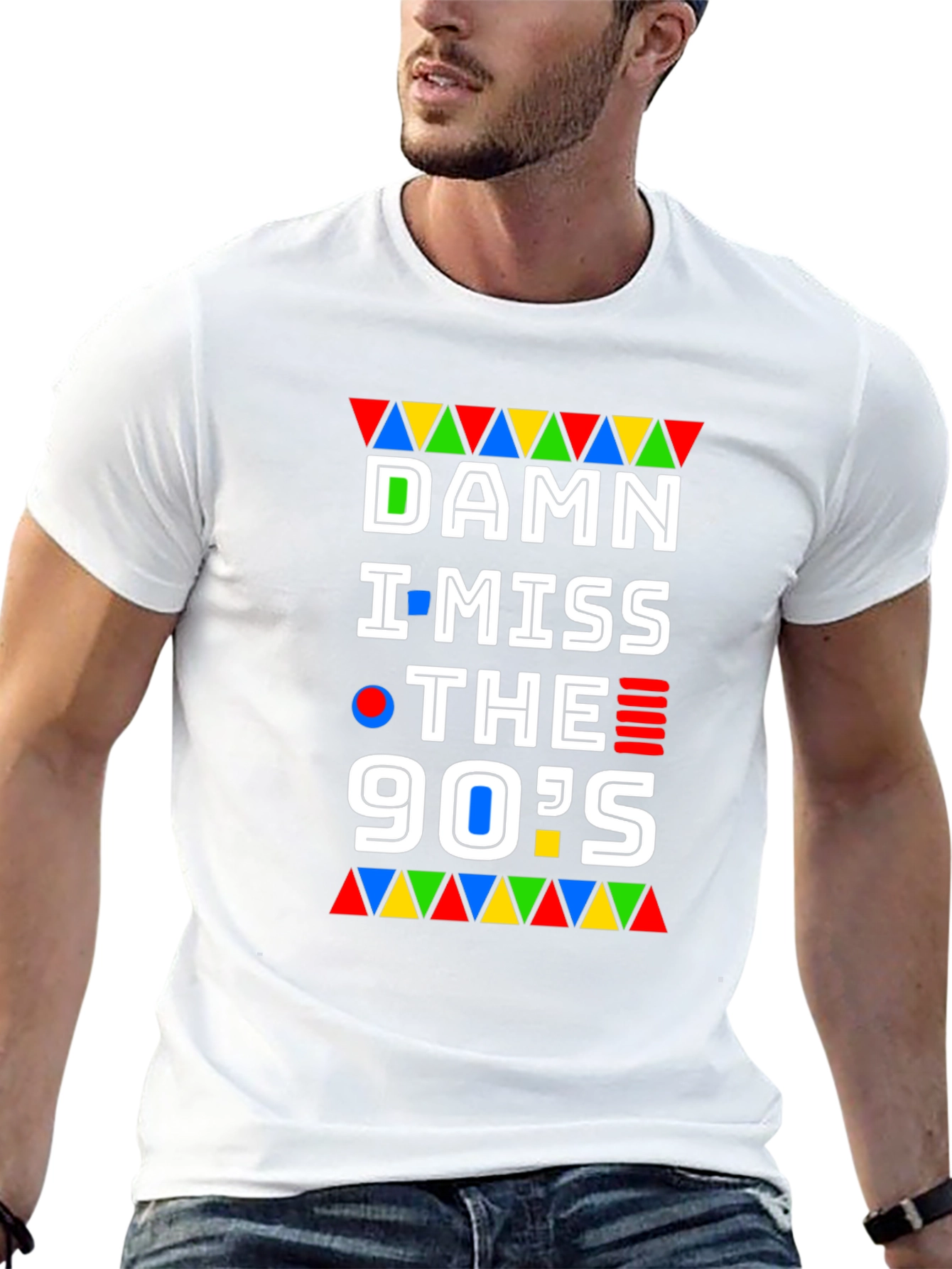 Damn I Miss The 90s Black Graphic T-Shirt