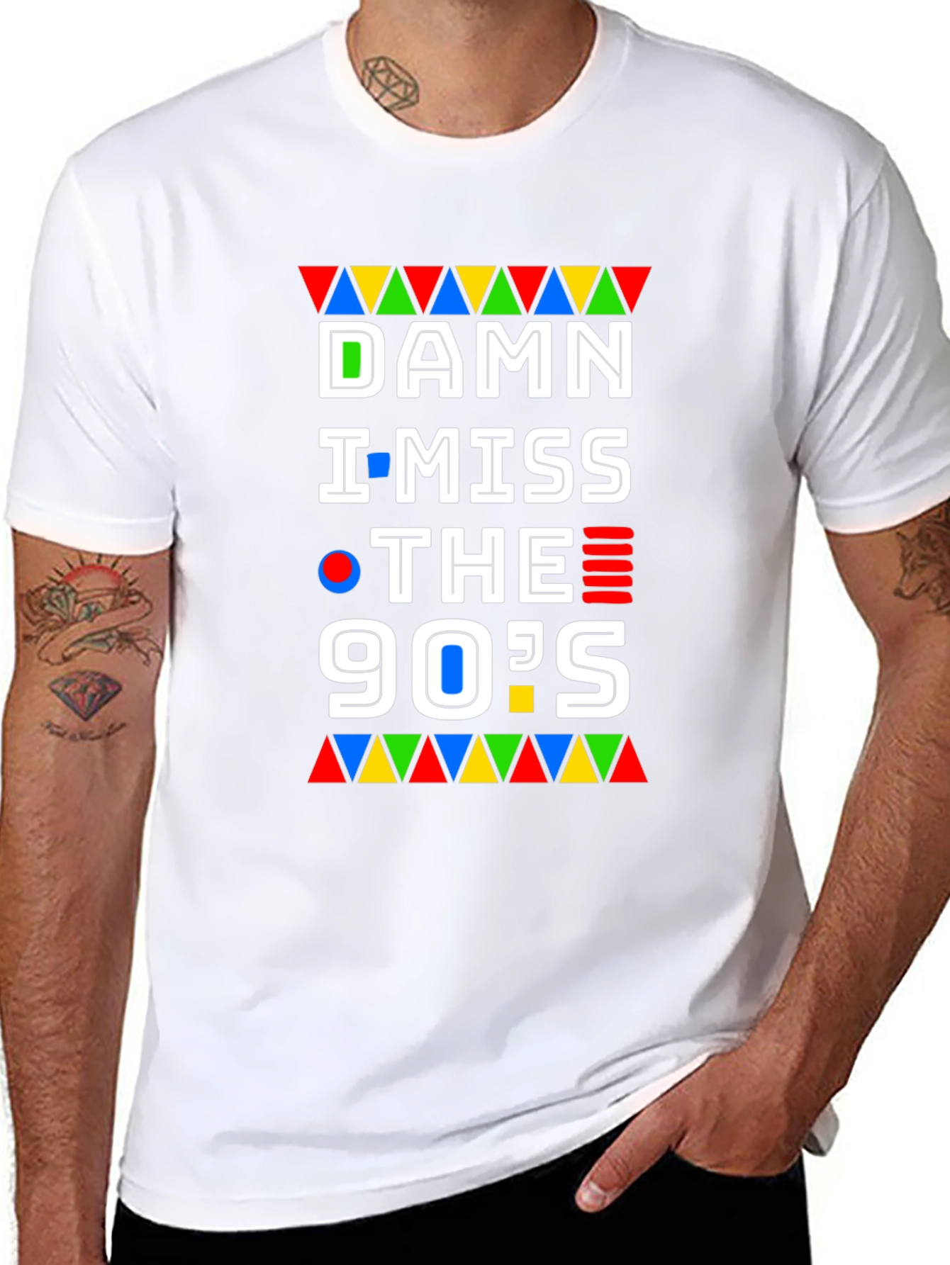 Damn I Miss The 90s Black Graphic T-Shirt