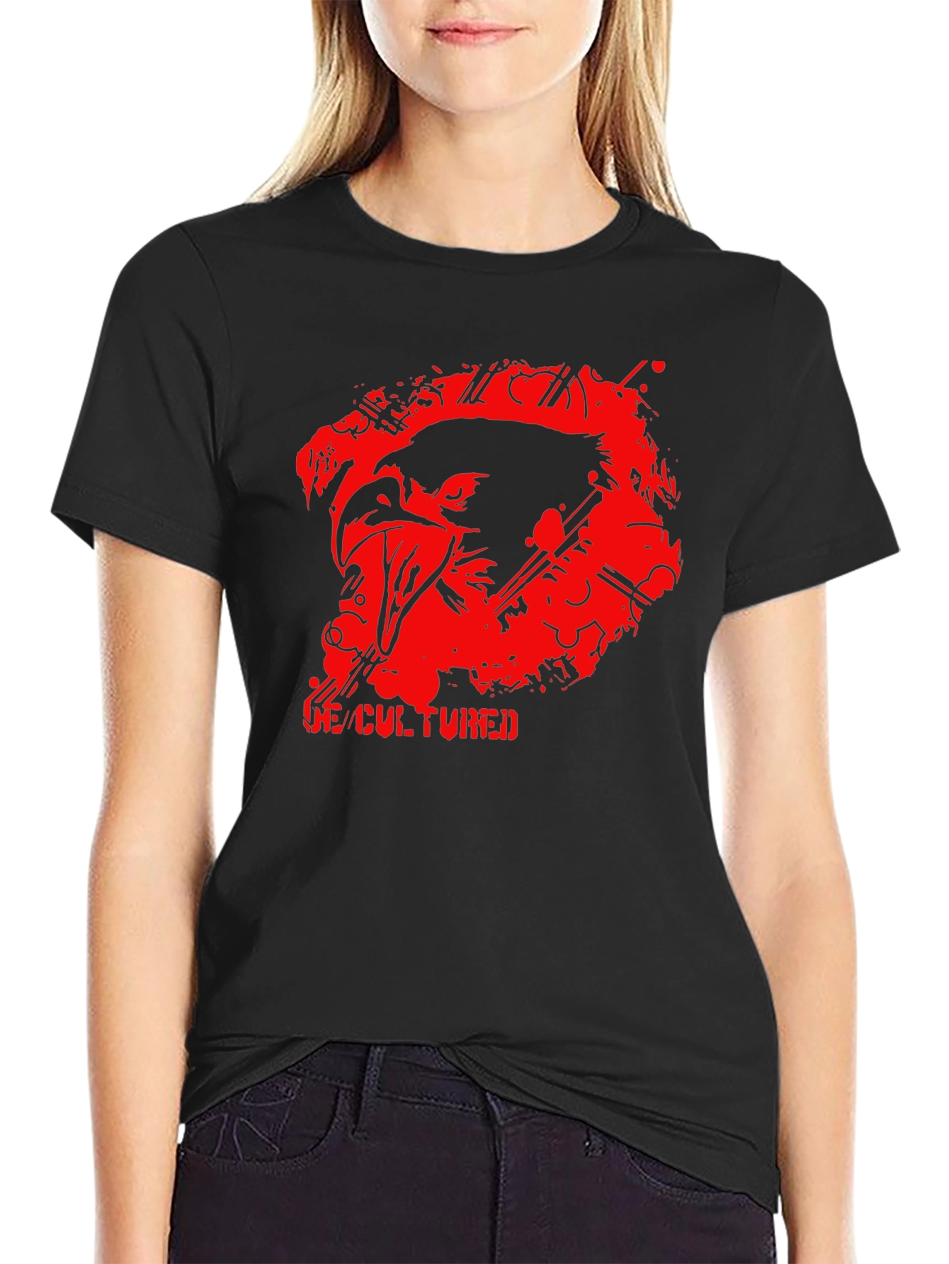 De-Cultured Graphic Tee - Mens Black T-Shirt