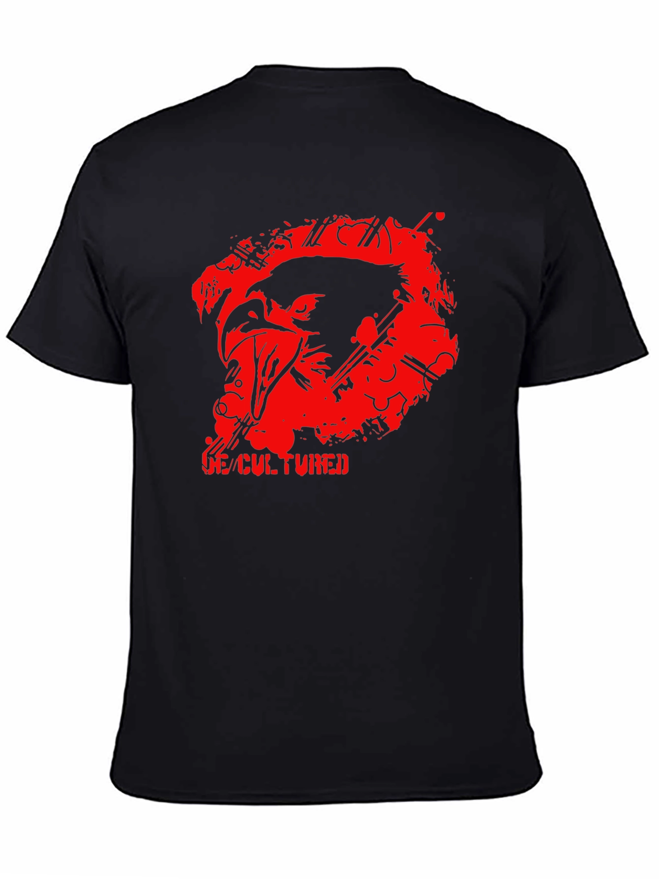 De-Cultured Graphic Tee - Mens Black T-Shirt