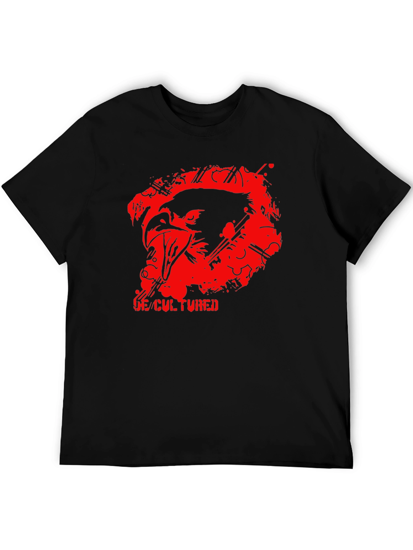 De-Cultured Graphic Tee - Mens Black T-Shirt