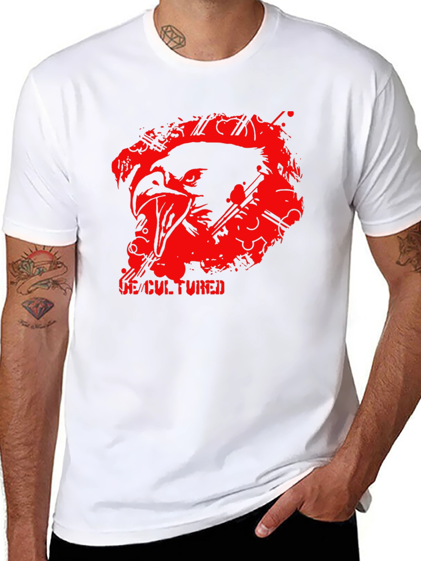 De-Cultured Graphic Tee - Mens Black T-Shirt