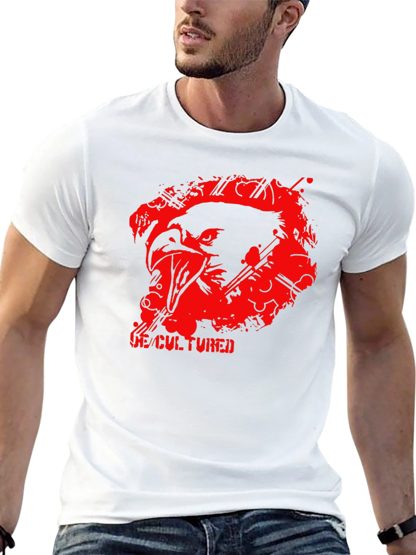 De-Cultured Graphic Tee - Mens Black T-Shirt