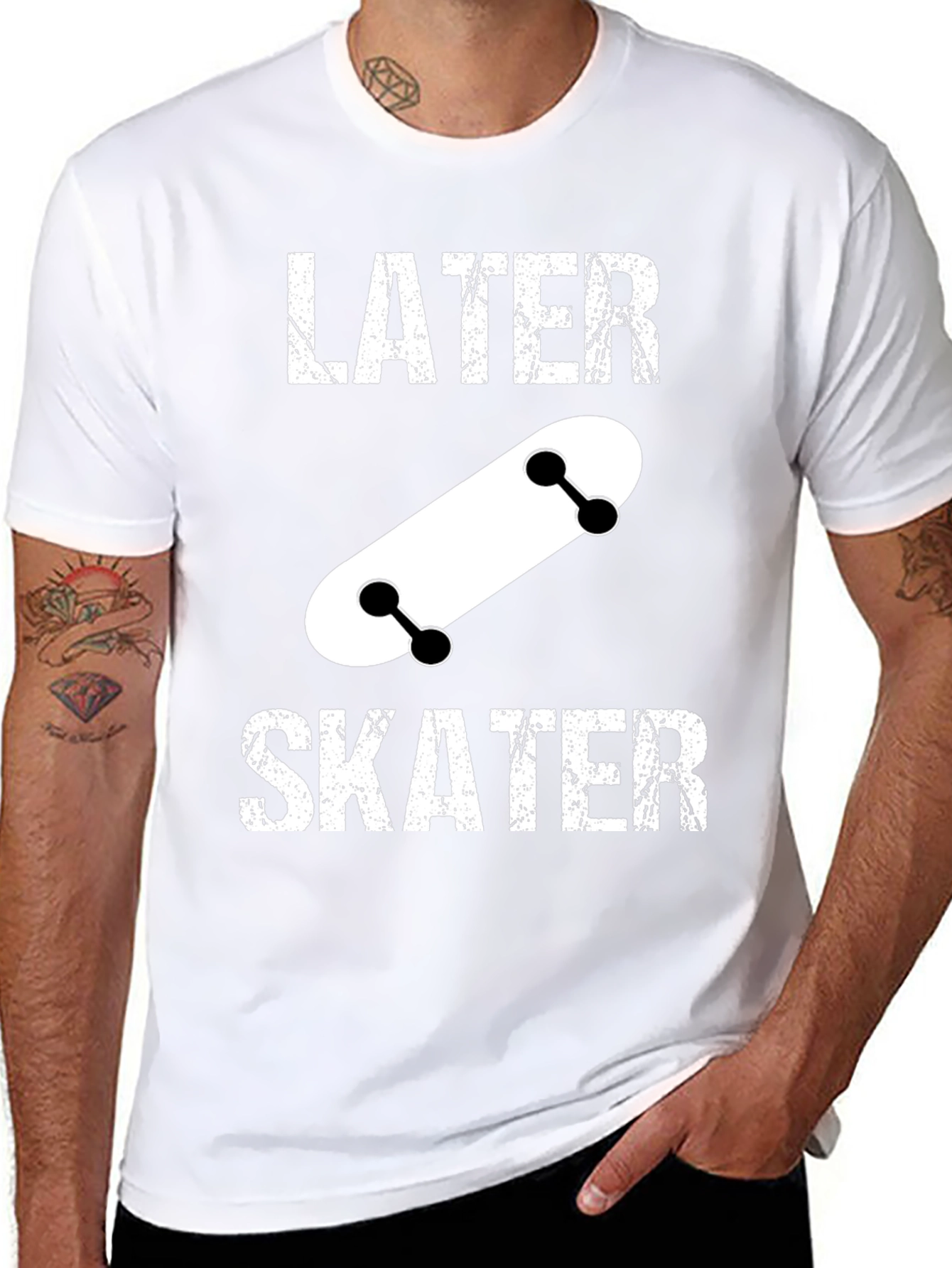 Later Skater Black Graphic Tee