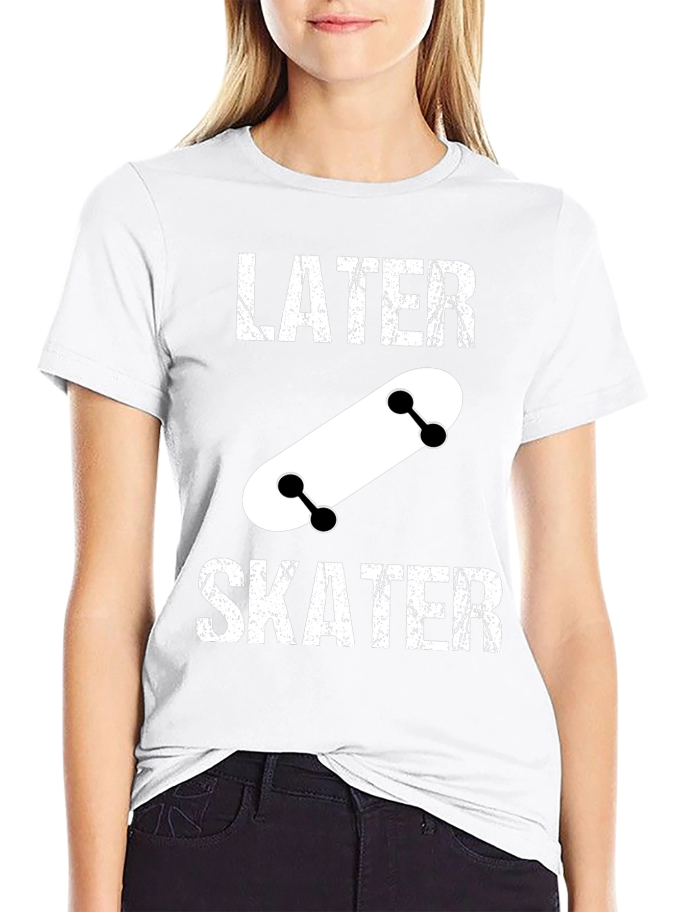 Later Skater Black Graphic Tee