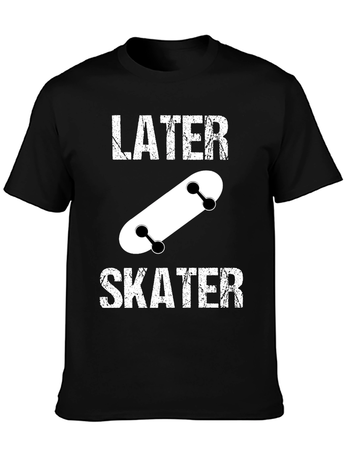 Later Skater Black Graphic Tee
