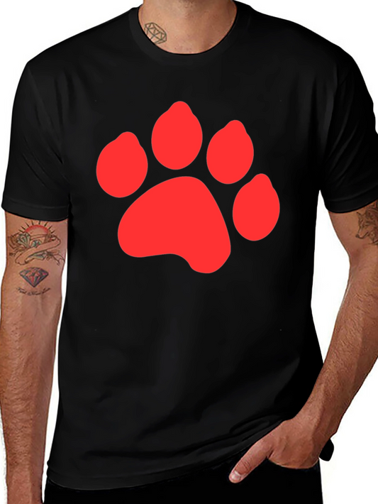 Paw Print Graphic Tee - Casual Style
