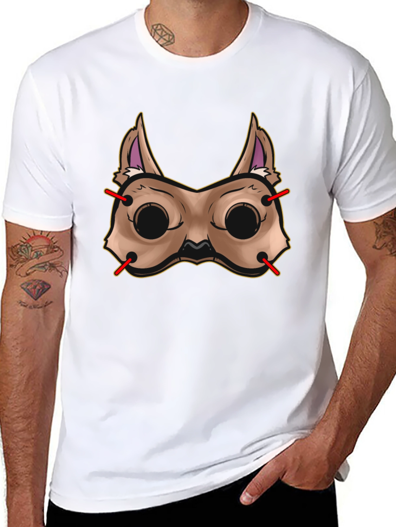 Dog Mask T-Shirt - Unique Graphic Tee