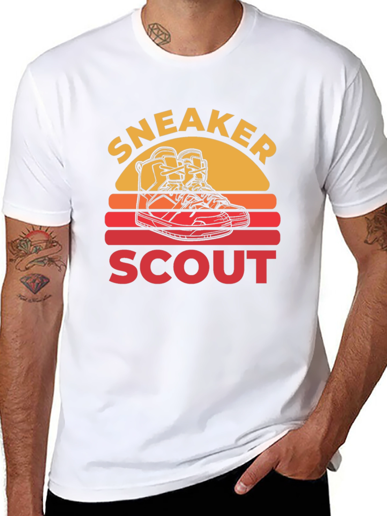Sneaker Scout Graphic T-Shirt - Retro Design