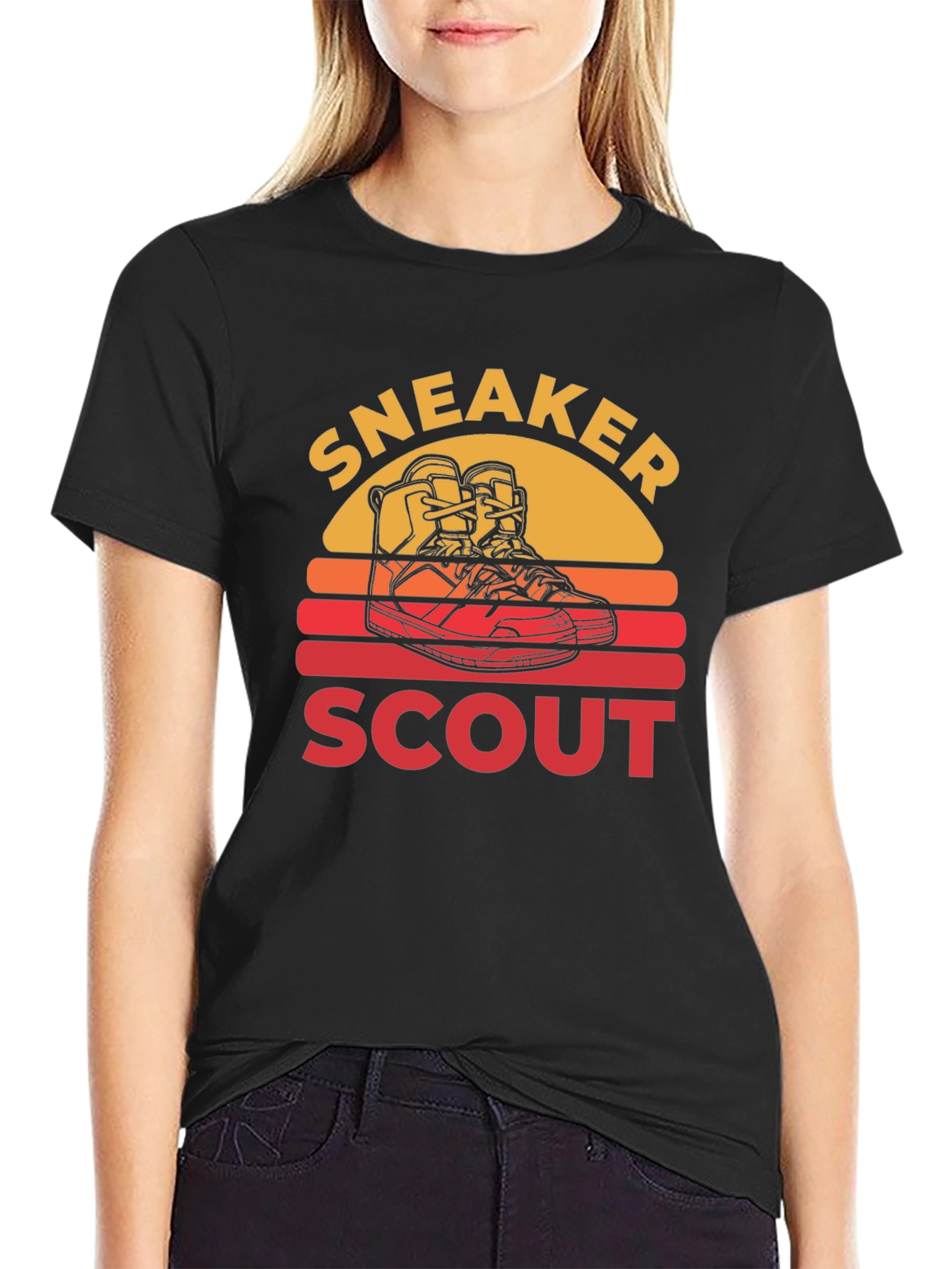 Sneaker Scout Graphic T-Shirt - Retro Design