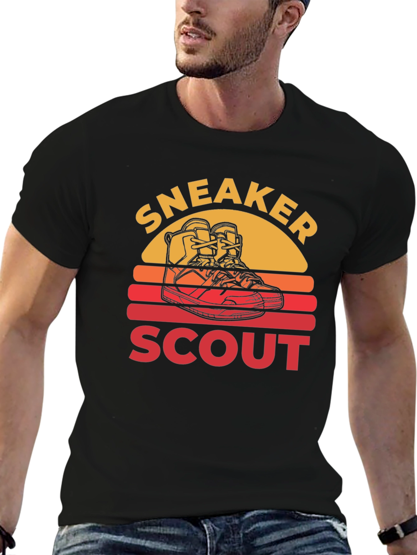 Sneaker Scout Graphic T-Shirt - Retro Design