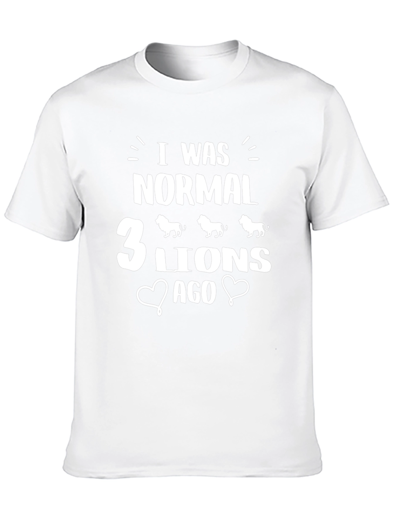 I Was Normal 3 Lions Ago Black T-Shirt