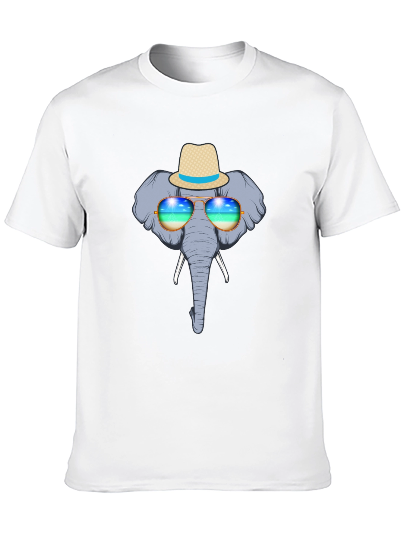 Elephant in Shades Graphic Tee - Black