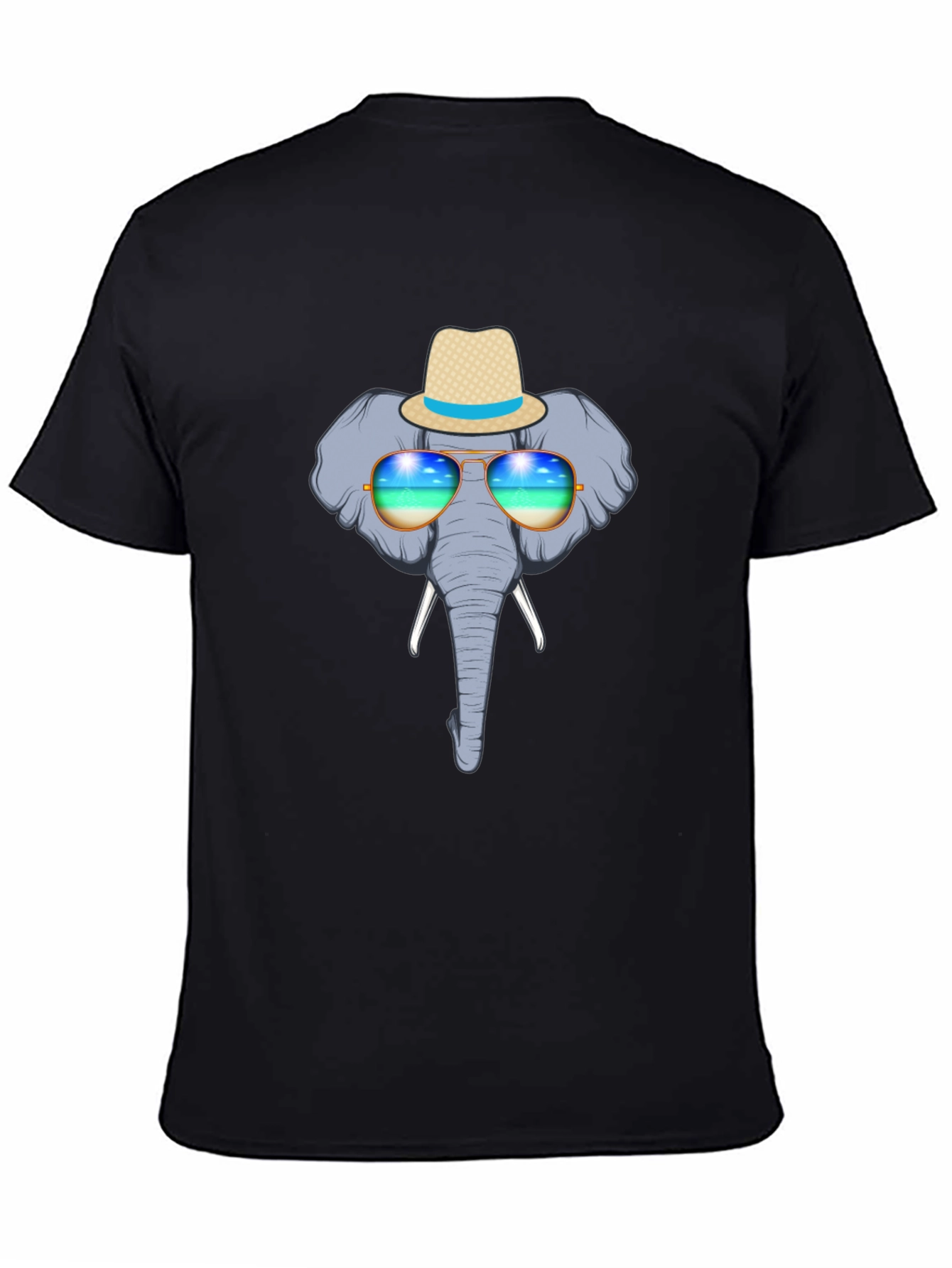 Elephant in Shades Graphic Tee - Black