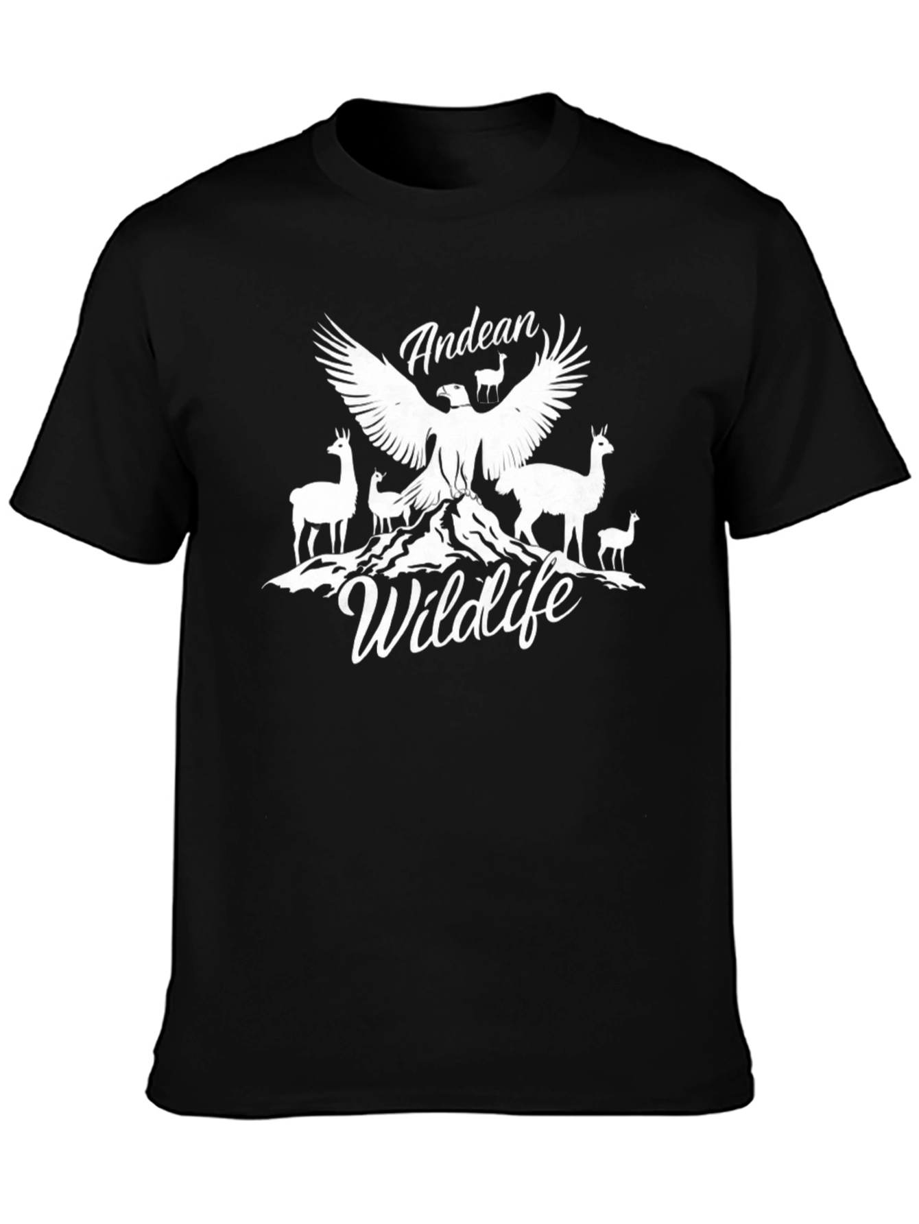 Andean Wildlife Graphic Tee - Black T-Shirt