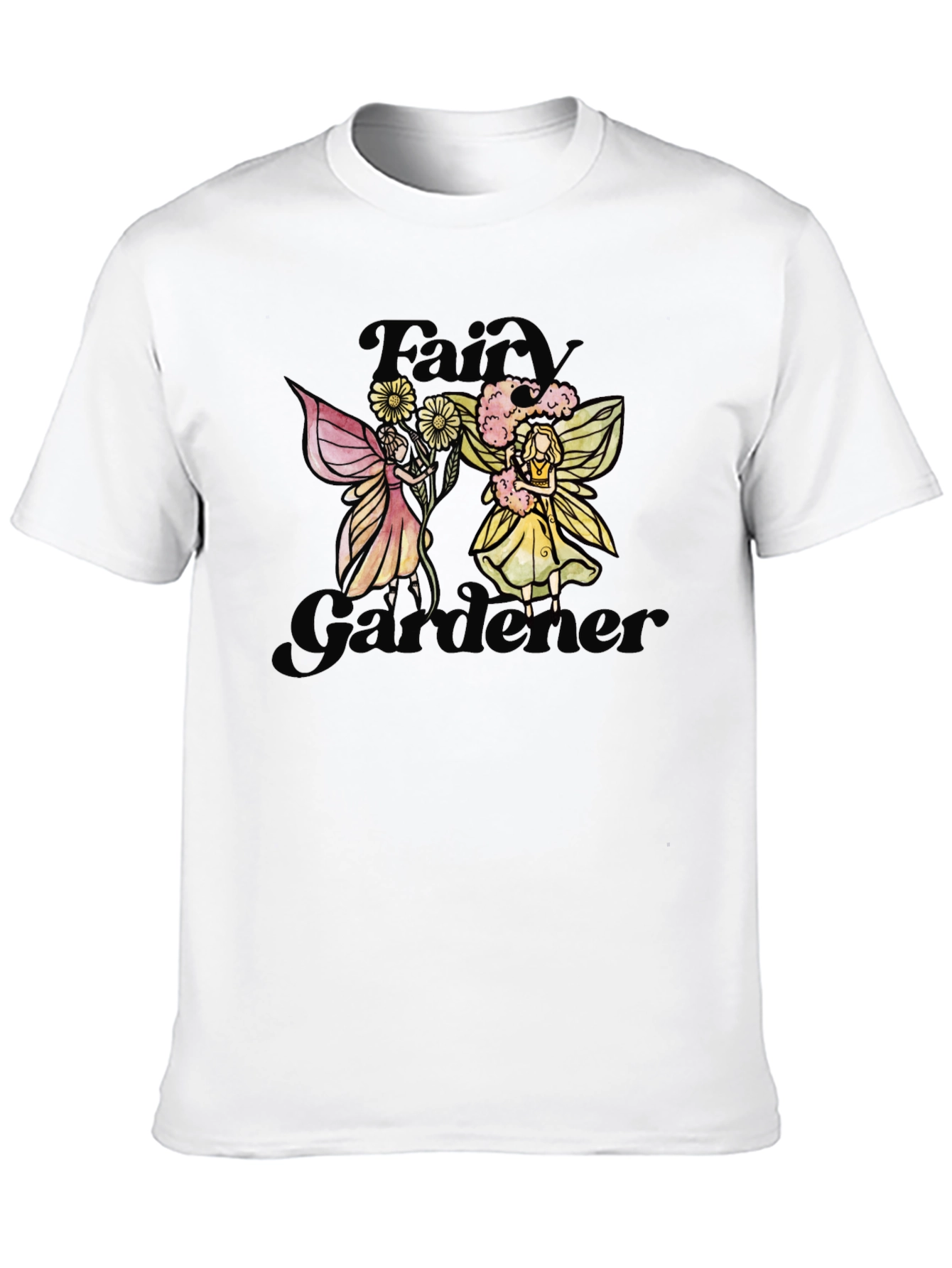 Fairy Gardener Black T-Shirt