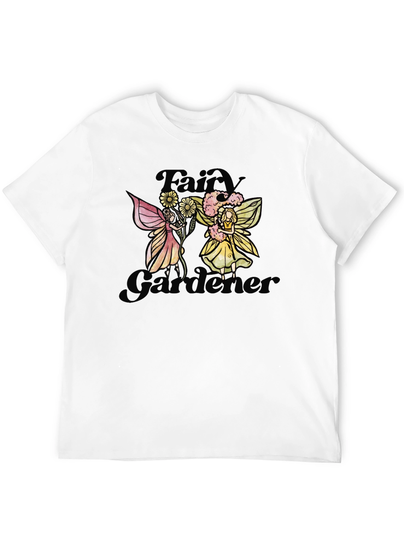 Fairy Gardener Black T-Shirt
