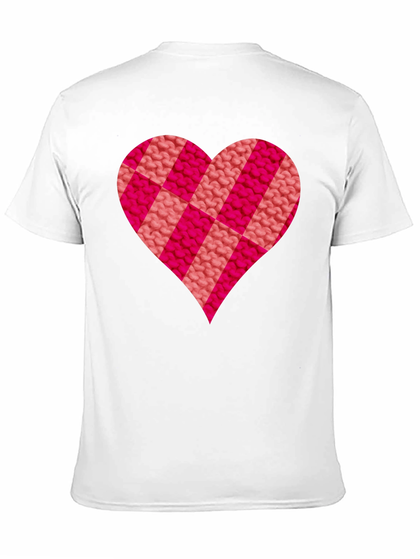 Knitted Heart Graphic Tee - Love & Comfort