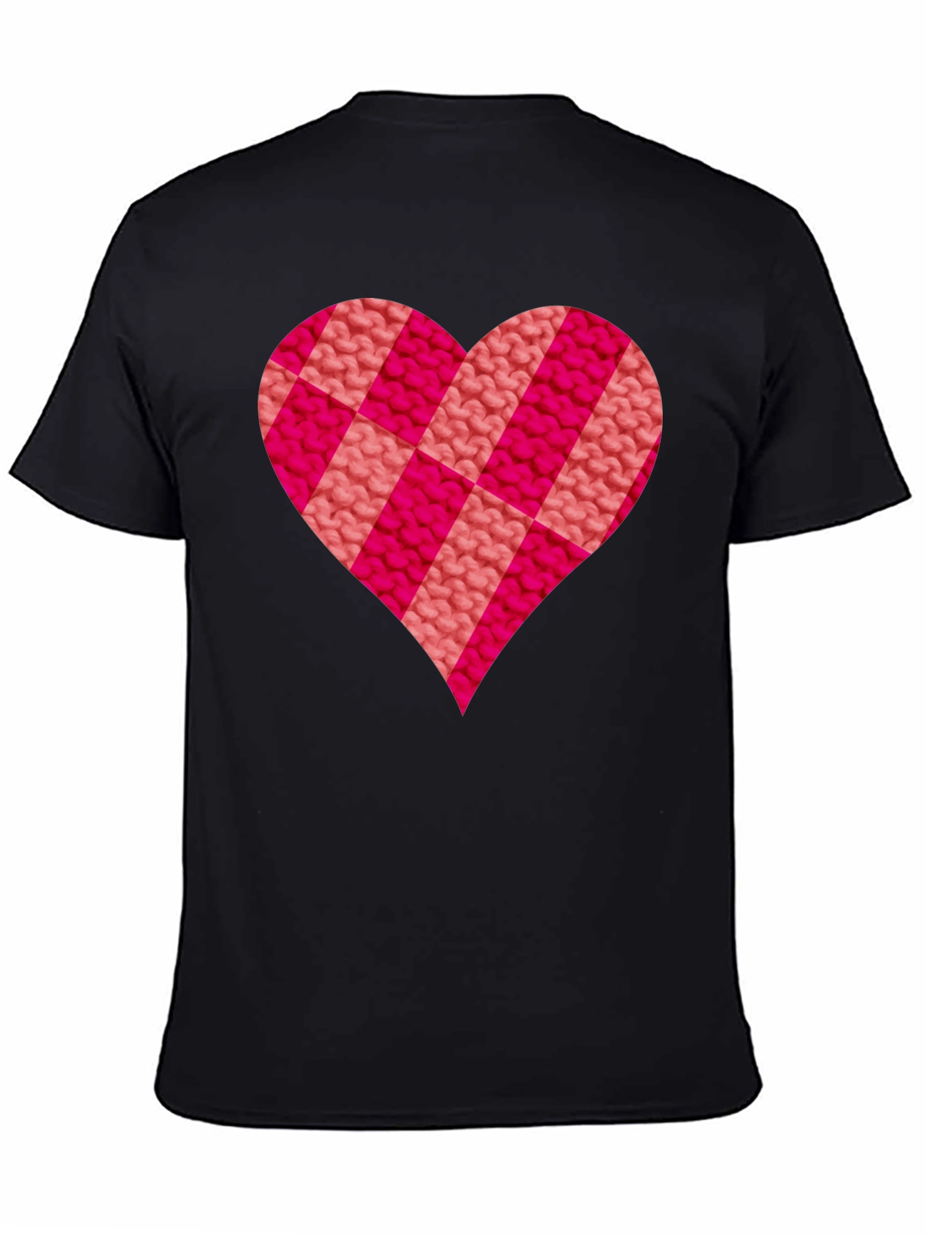 Knitted Heart Graphic Tee - Love & Comfort