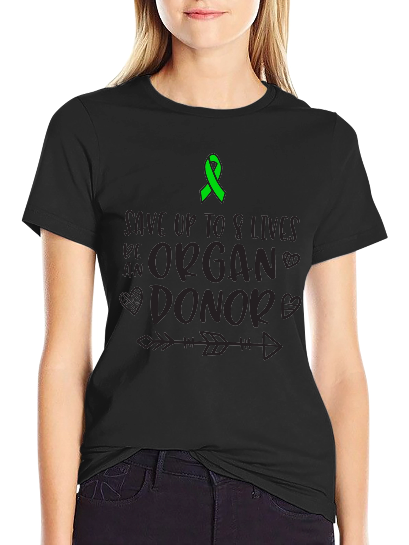 Organ Donor Awareness T-Shirt Save 8 Lives