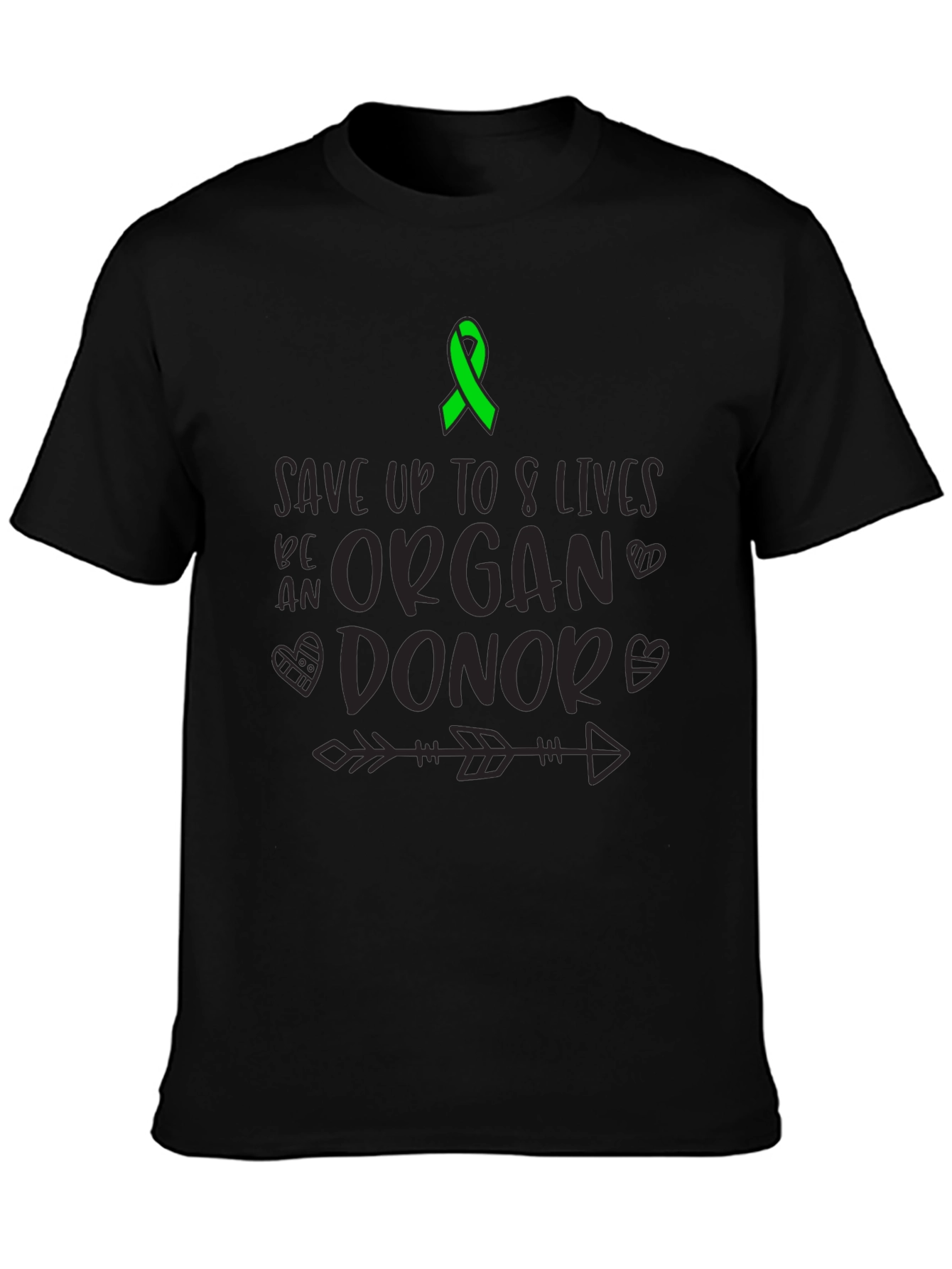 Organ Donor Awareness T-Shirt Save 8 Lives