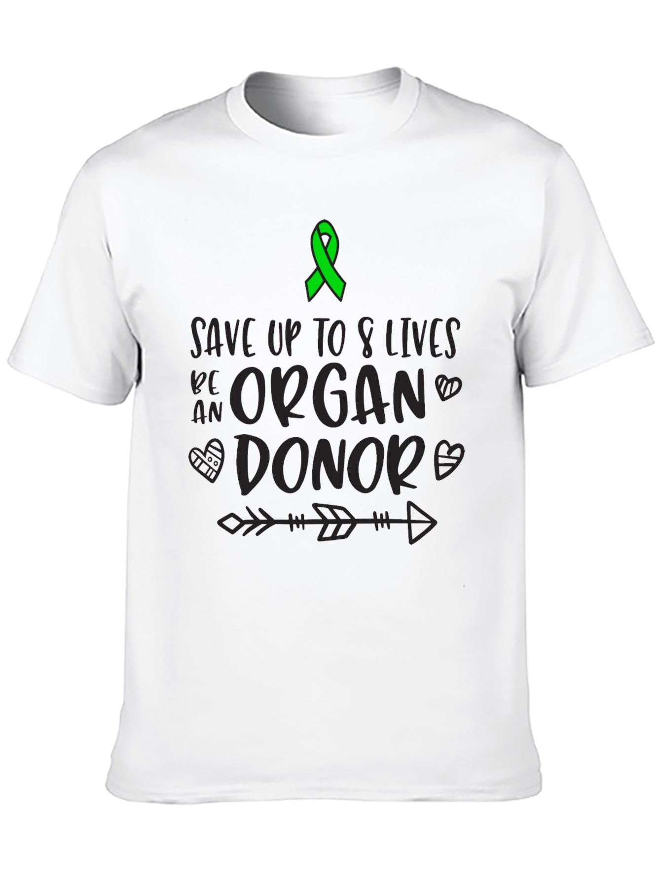 Organ Donor Awareness T-Shirt Save 8 Lives