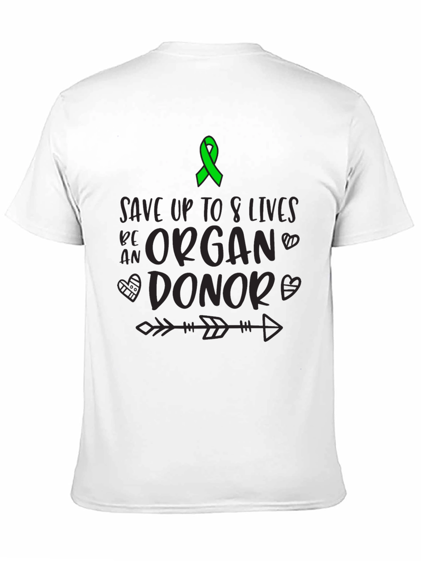 Organ Donor Awareness T-Shirt Save 8 Lives