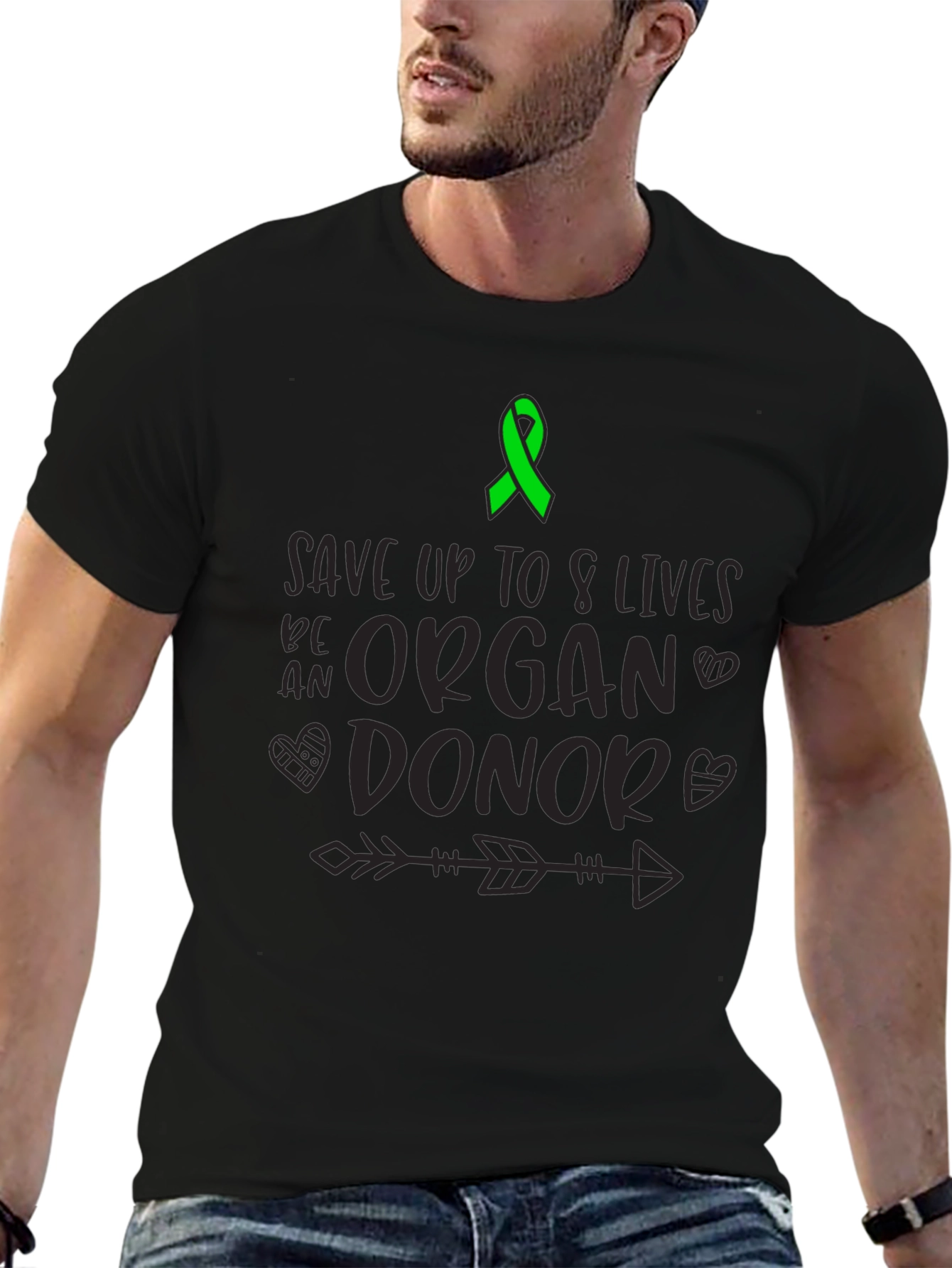 Organ Donor Awareness T-Shirt Save 8 Lives