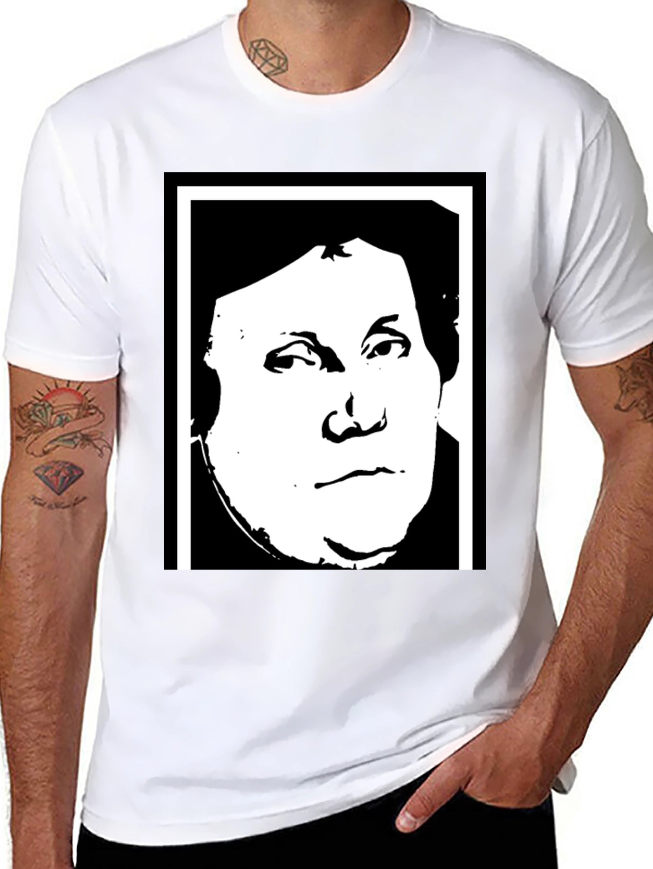 Martin Luther Graphic Tee - Black Unisex T-Shirt