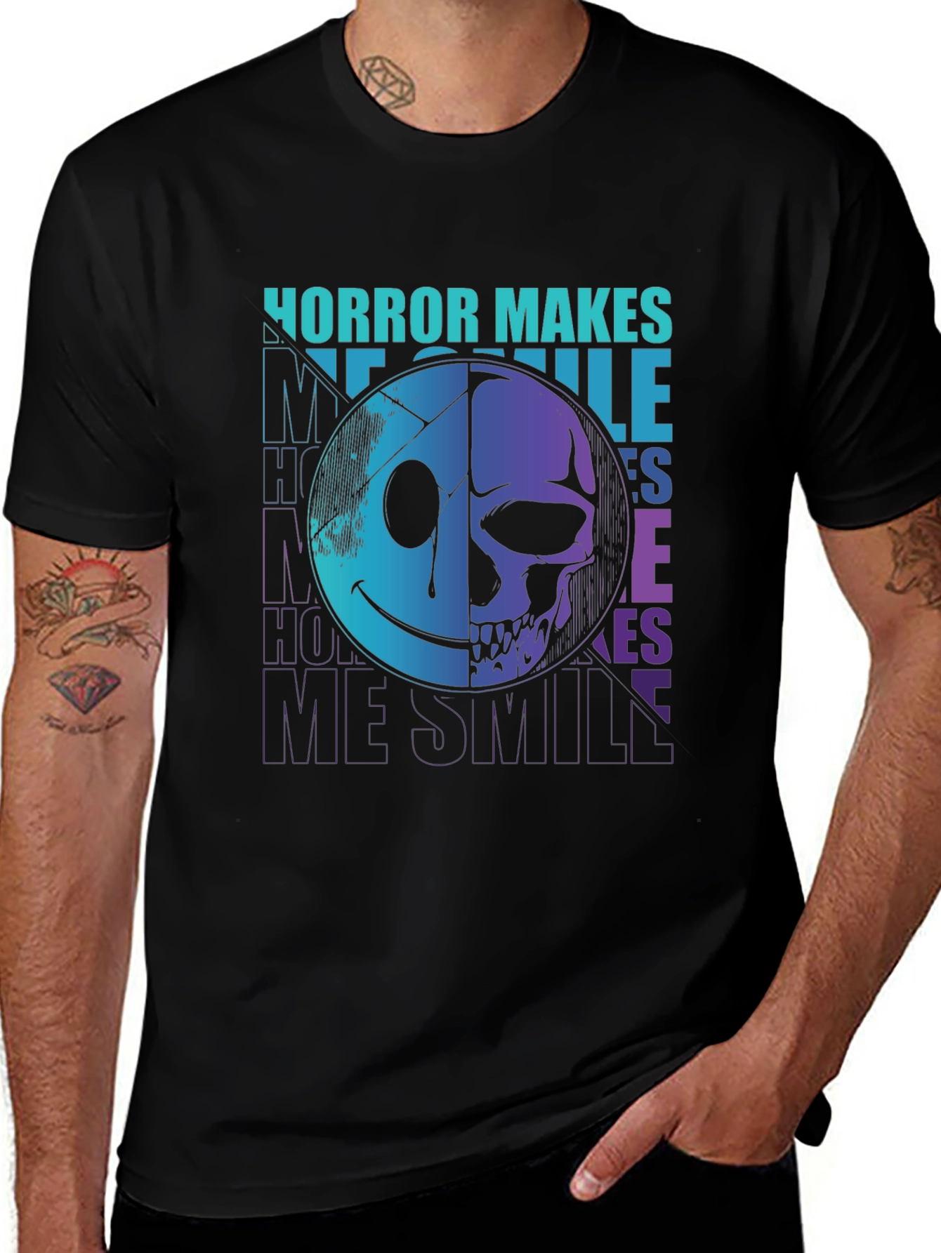 Horror Makes Me Smile Graphic Tee