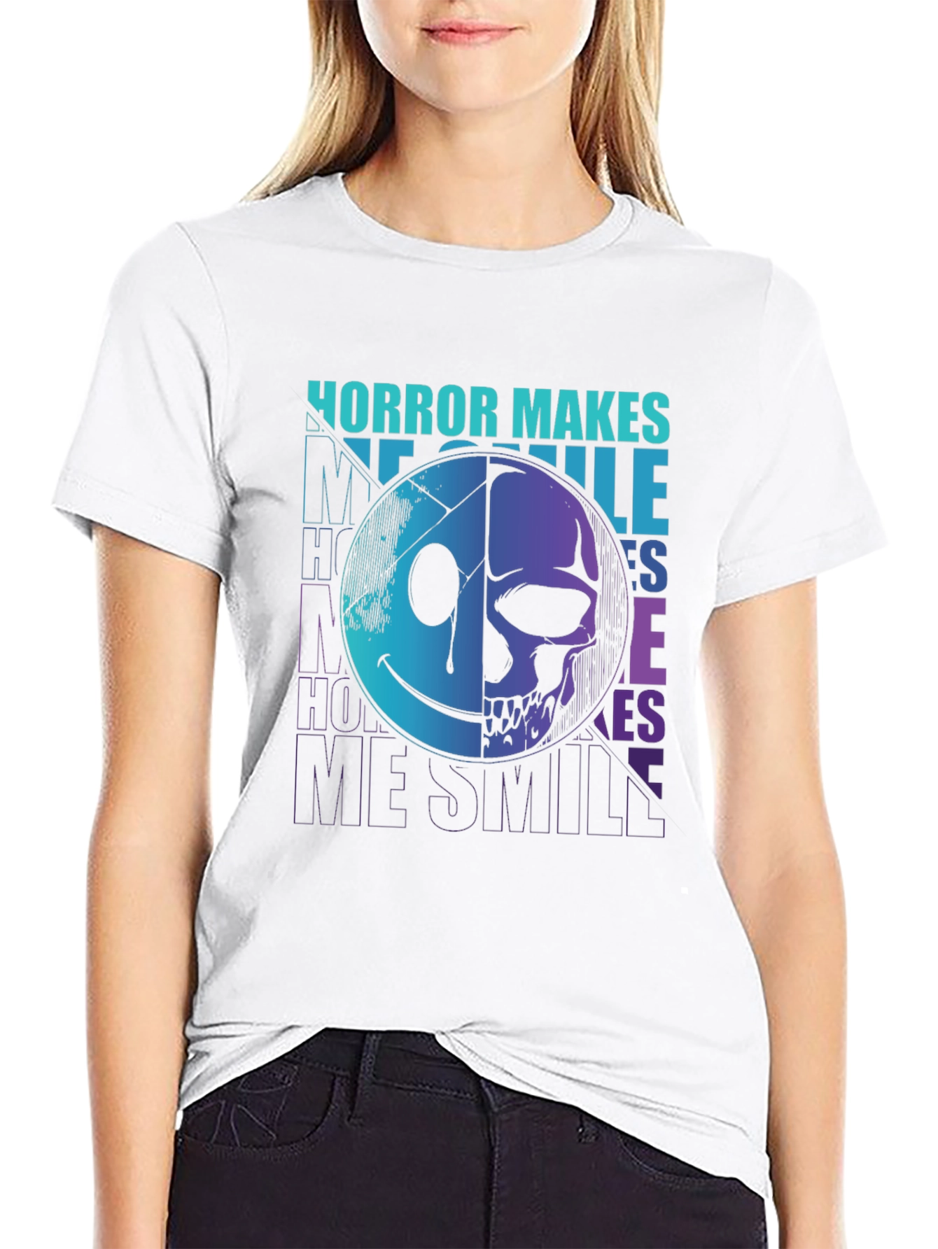 Horror Makes Me Smile Graphic Tee