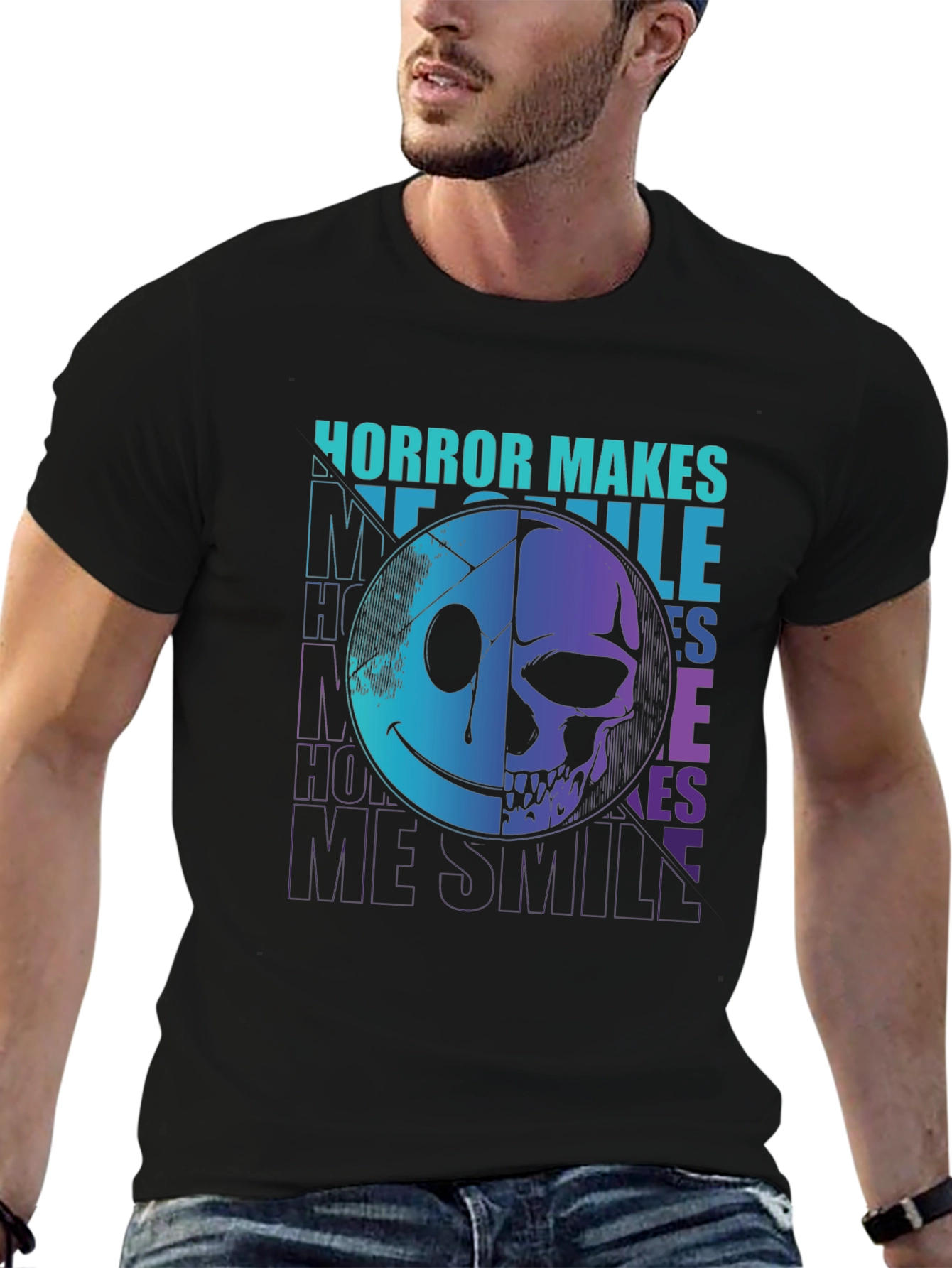 Horror Makes Me Smile Graphic Tee