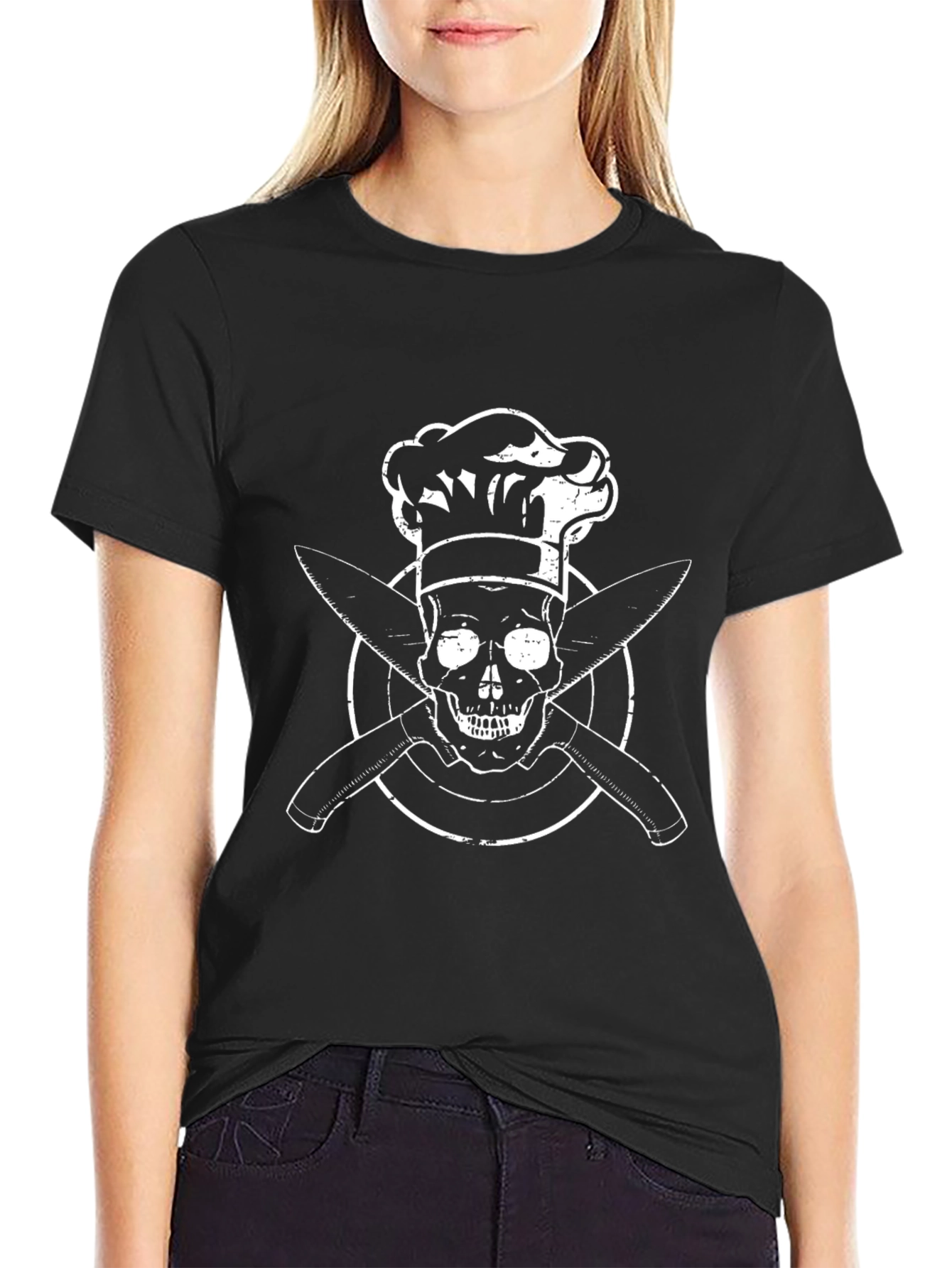 Chef Skull Graphic T-Shirt