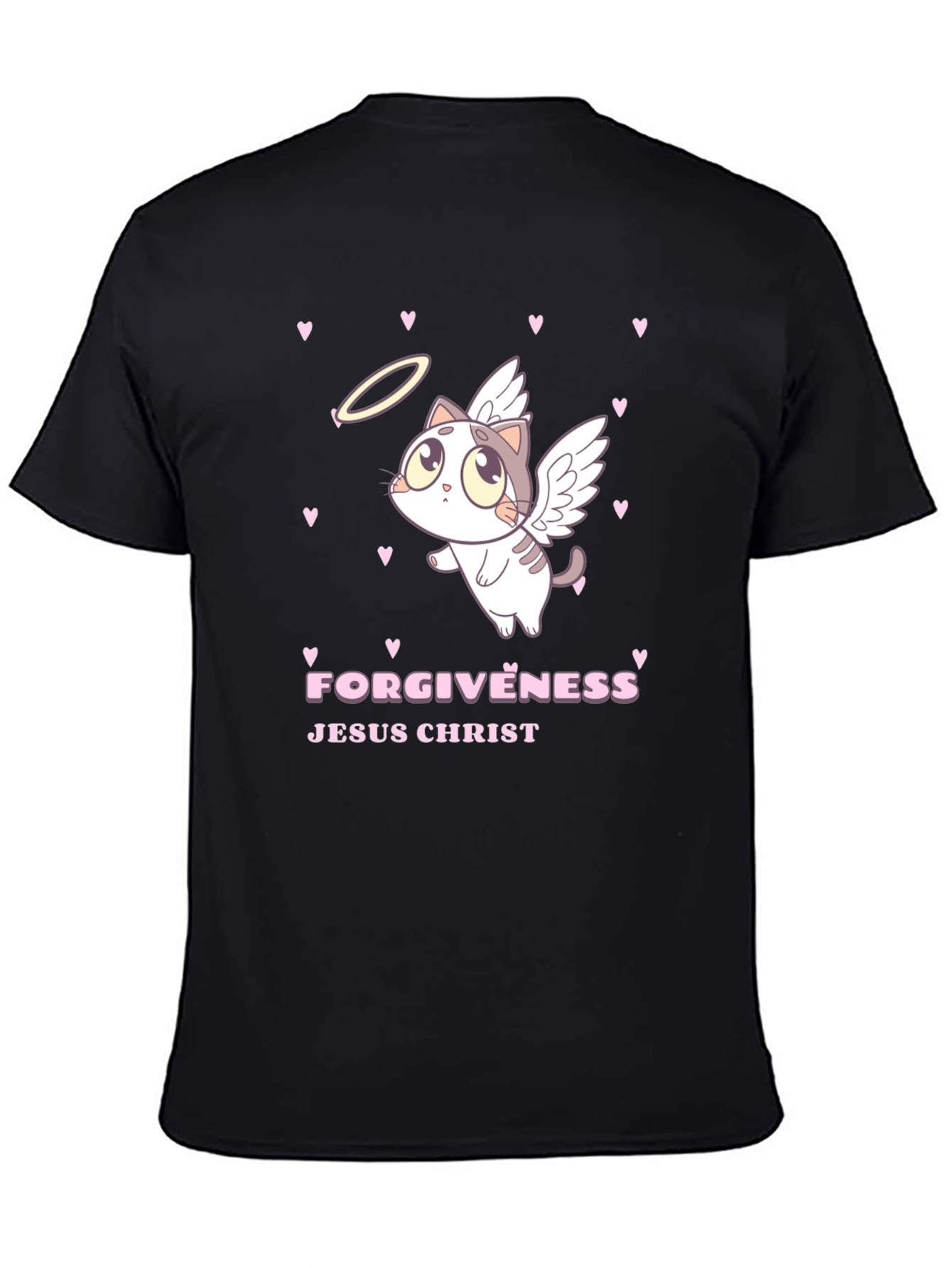 Angel Cat Forgiveness Graphic Tee