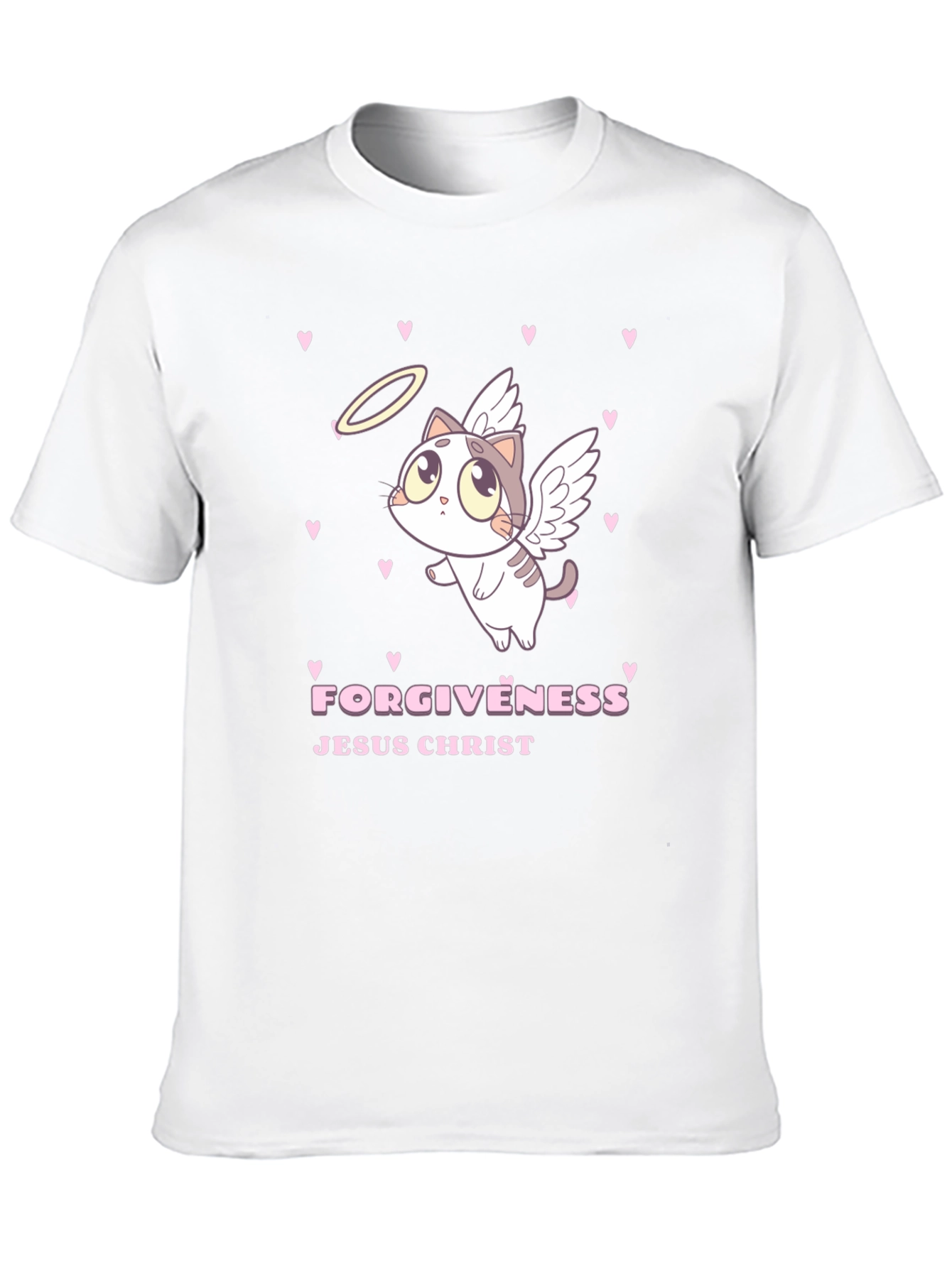 Angel Cat Forgiveness Graphic Tee