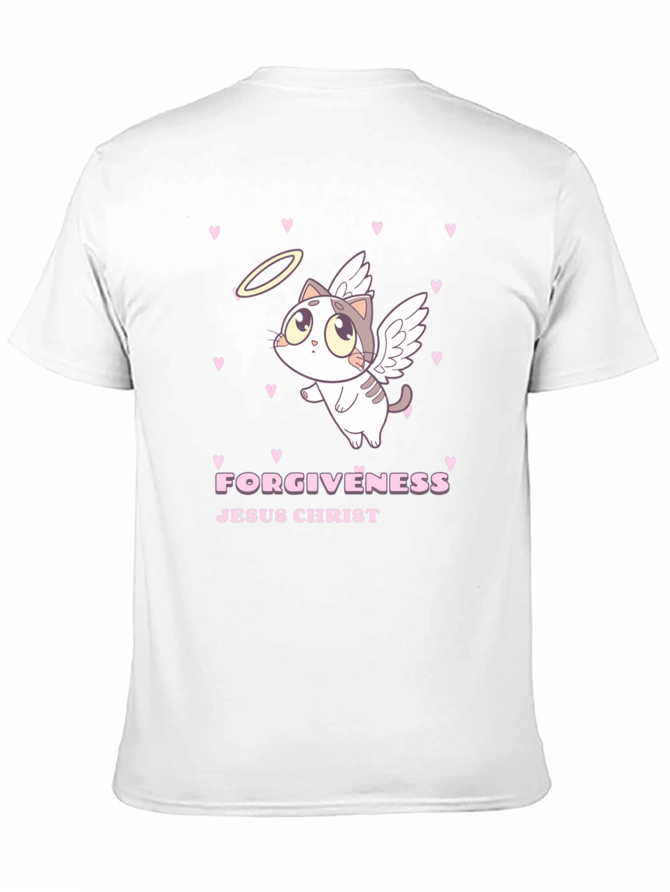 Angel Cat Forgiveness Graphic Tee