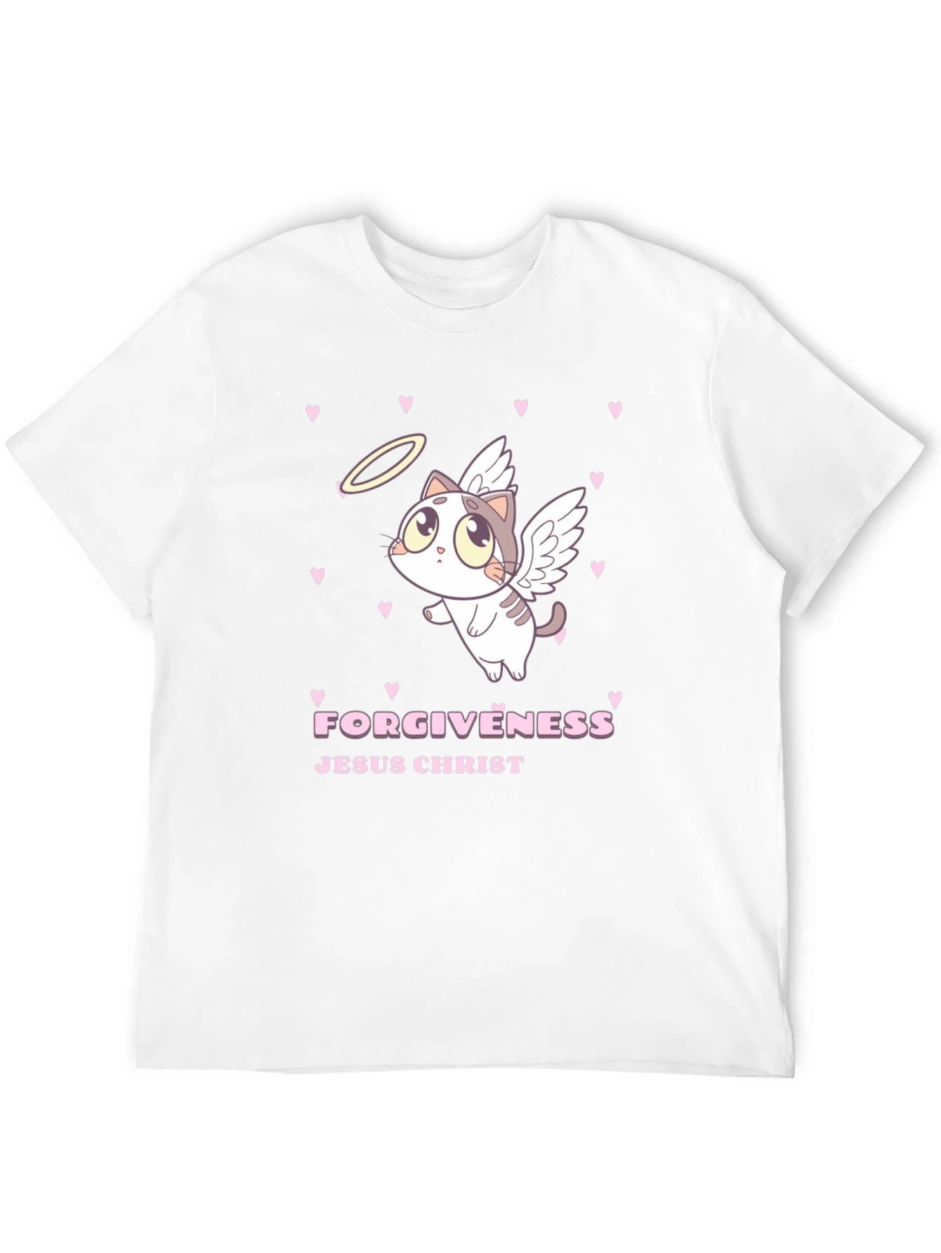 Angel Cat Forgiveness Graphic Tee