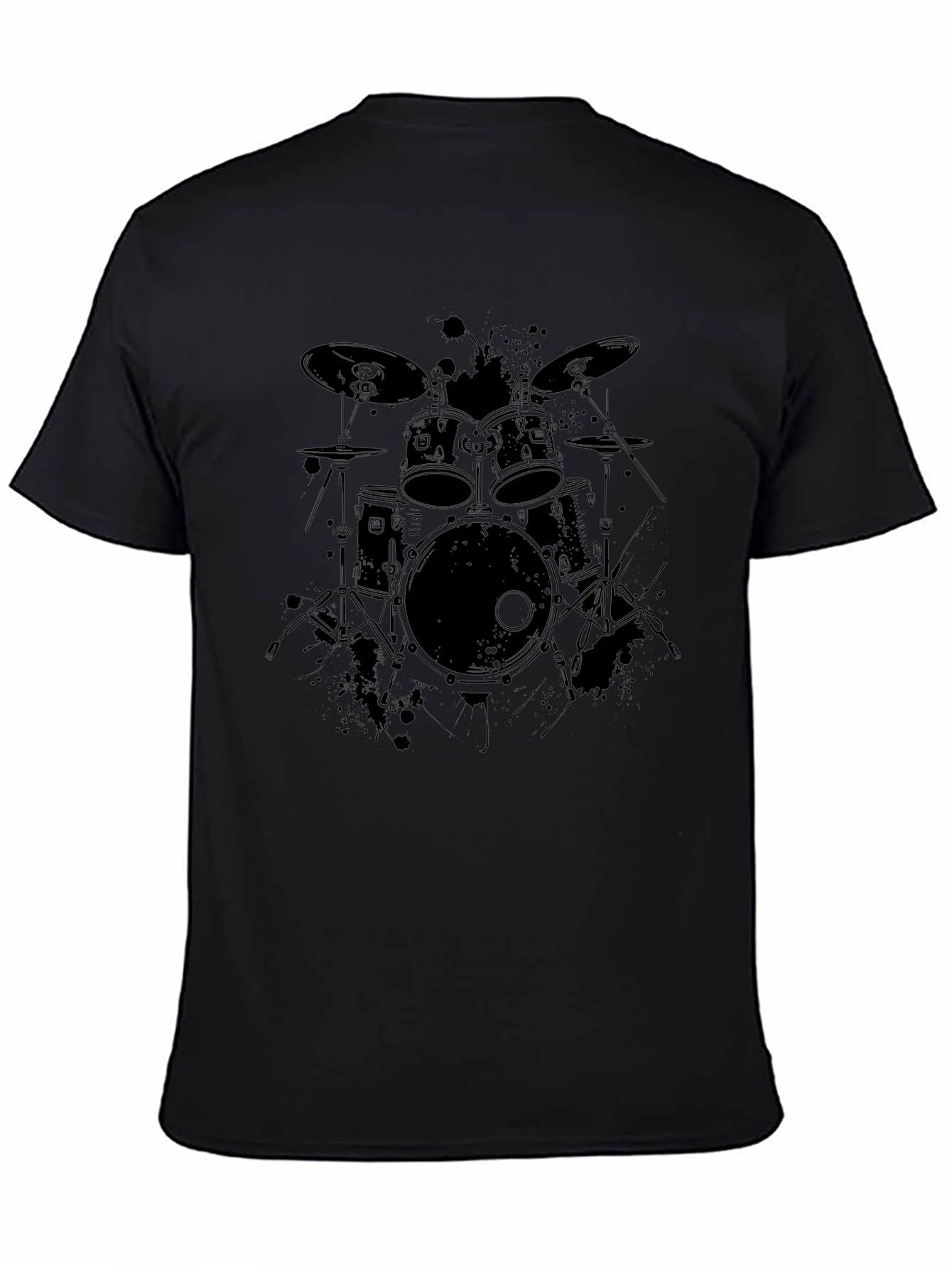 Drum Kit Graphic Tee - Music Lovers T-Shirt
